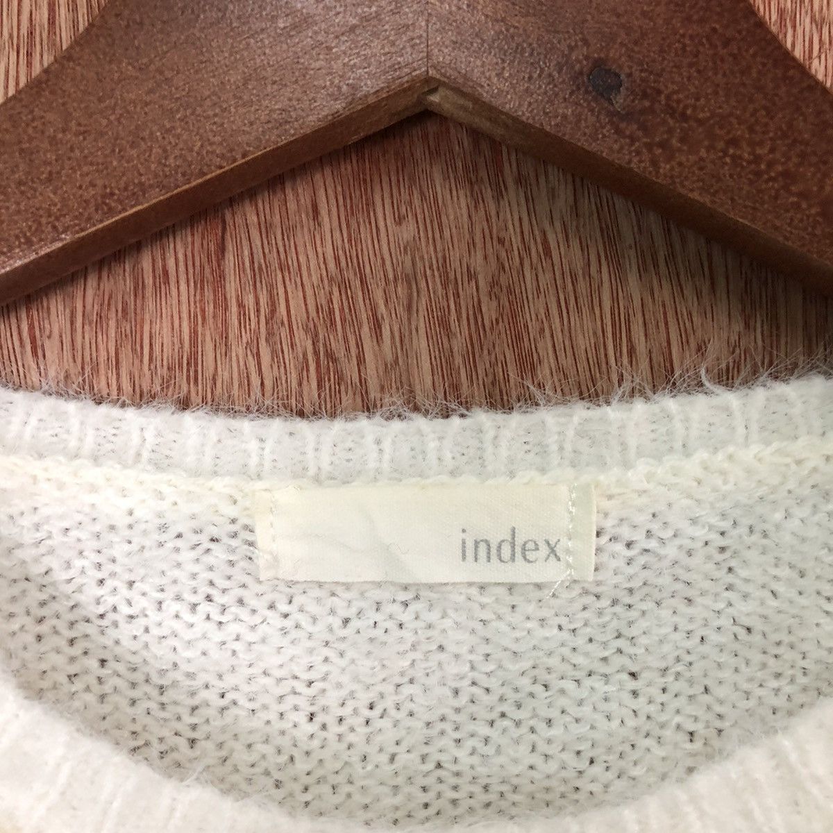 Index Index White Shag Shaggy Fur Mohair knitwear #6424 Size US M / EU 48-50 / 2 - 6 Thumbnail