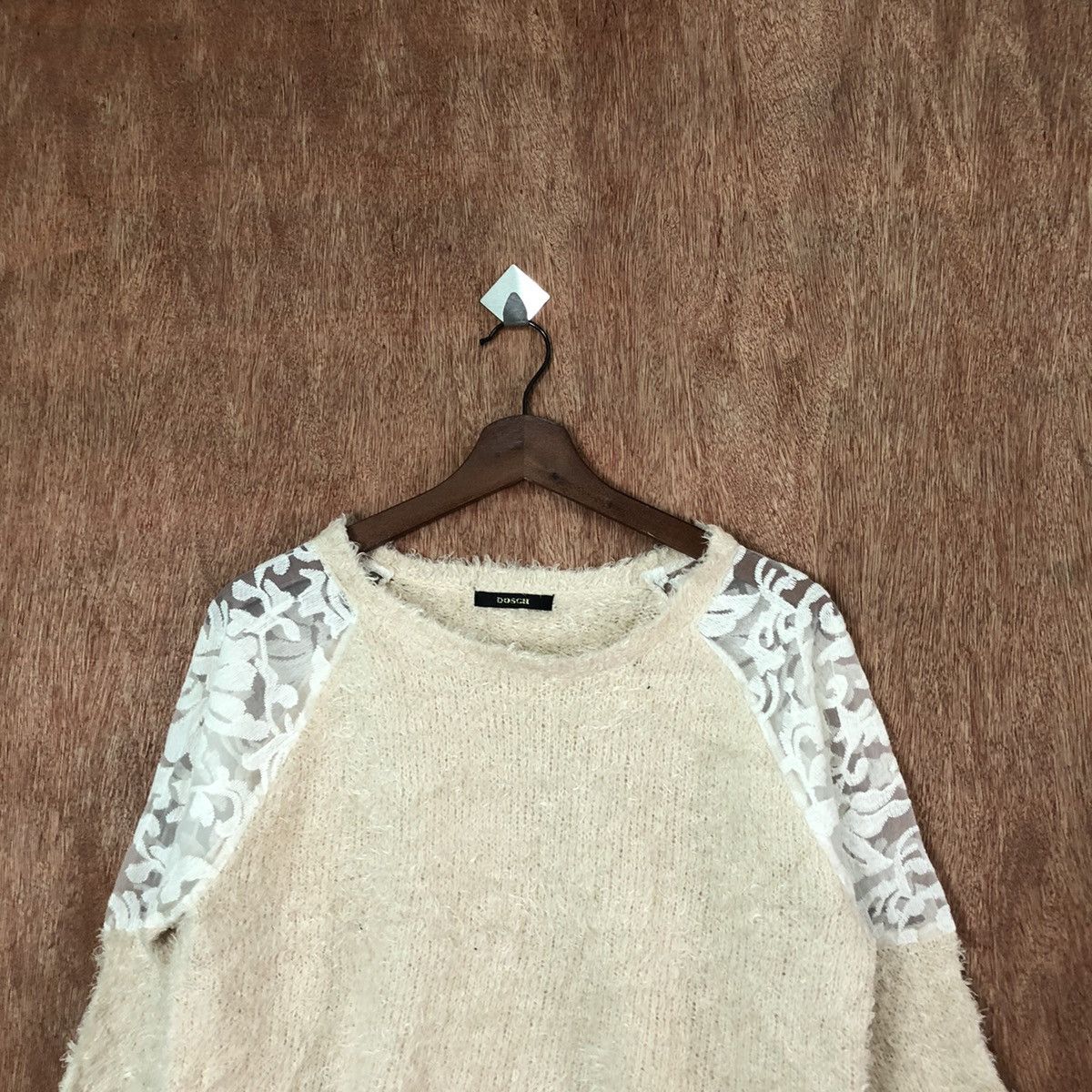 Homespun Knitwear × Japanese Brand × Vintage Dosri Brown Shag Shagyy Fur Mohair Knitwear #6419 Size US M / EU 48-50 / 2 - 2 Thumbnail