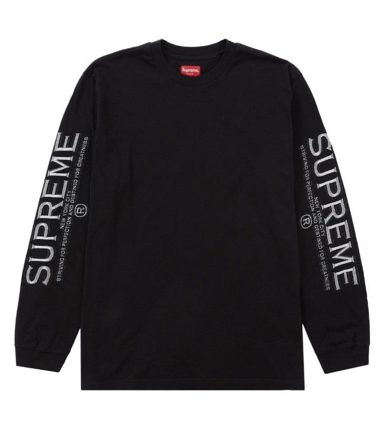 トップス supreme Intarsia Sleeve L/S Top black XL Supreme Intarsia Sleeve L/S Top Black XL