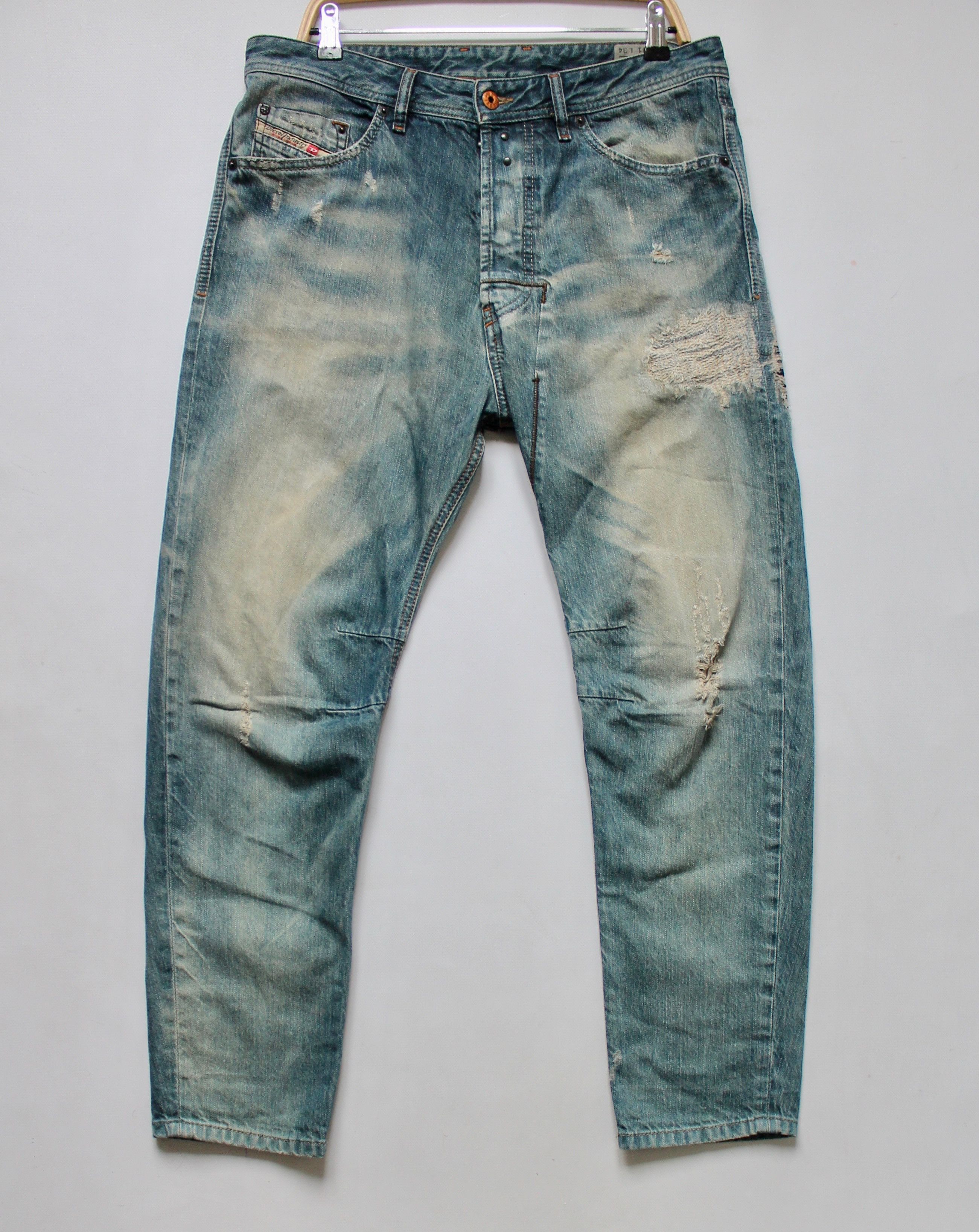 Diesel DIESEL Narrot Regular Carrot denim faded jeans pants | Grailed