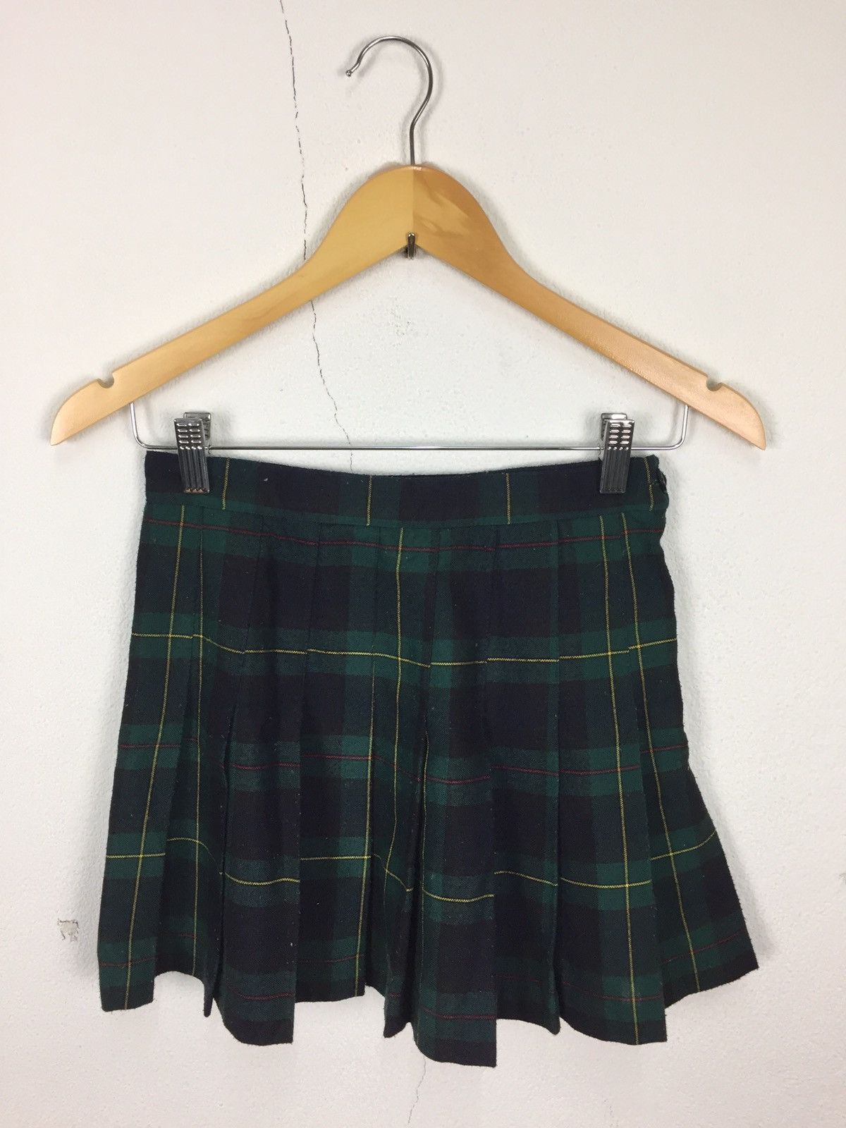 image of American Apparel x Vintage America Apparel Mini Skirt in Black/Green/Yellow, Men's (Size 26)