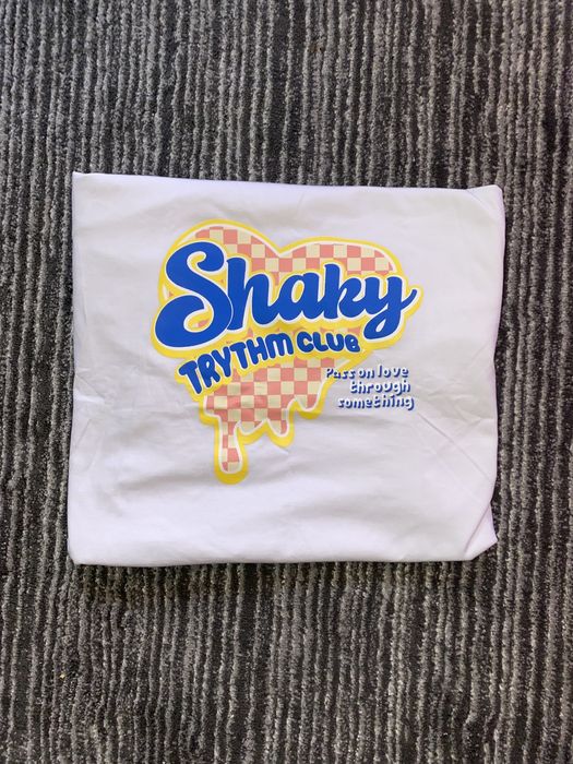 Vintage Vintage Graphic “Shaky Trythm Club” Unisex Tee White | Grailed