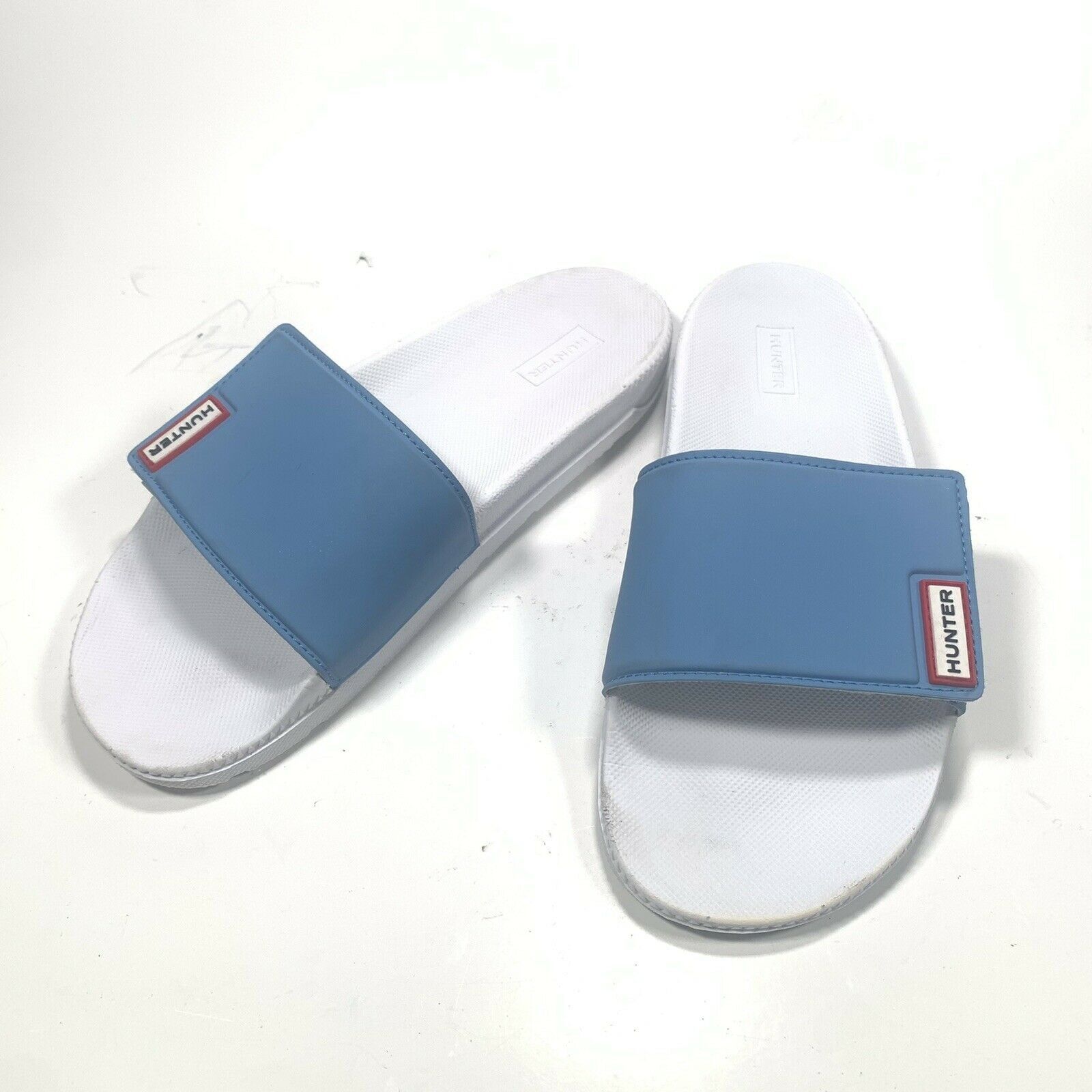 Hunter Hunter Mens Slides Original Adjustable Logo White Slides | Grailed
