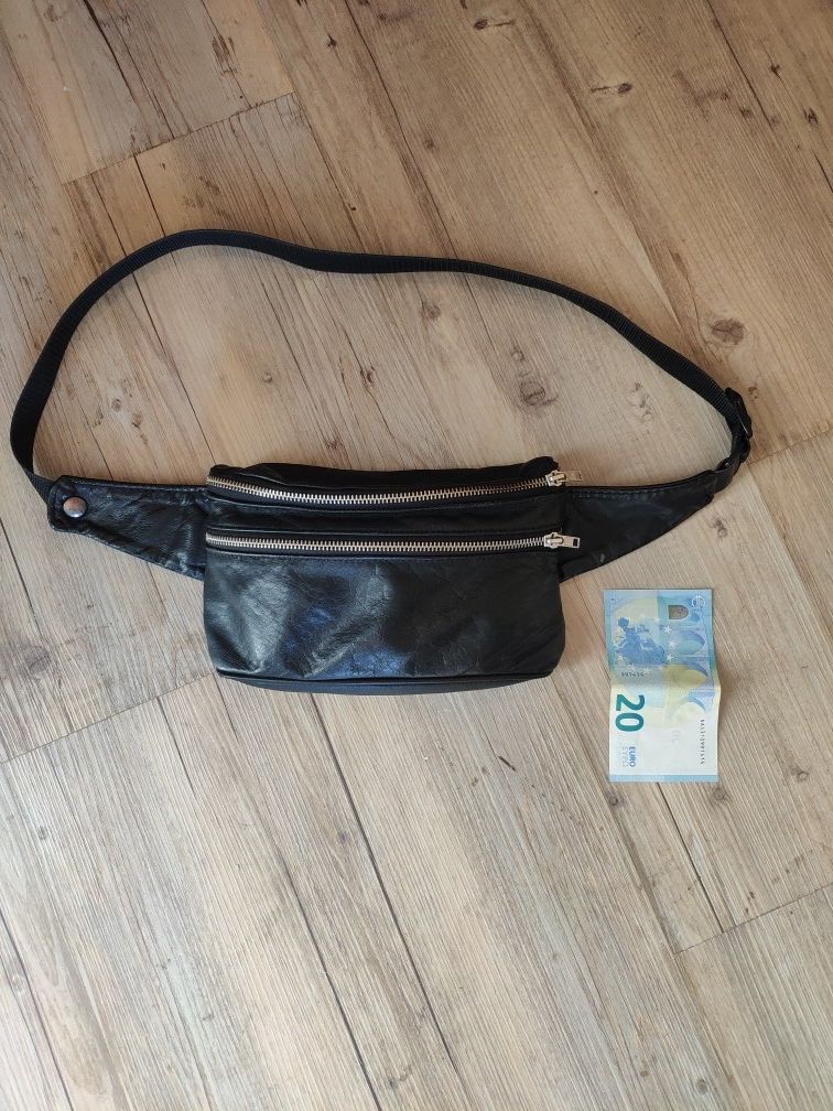 Pre-owned Grailed Leather Waist Bag In Black