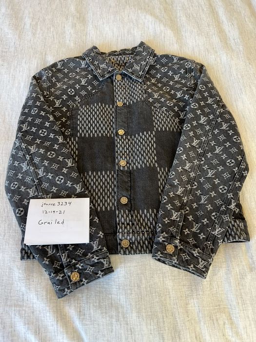 Louis Vuitton Louis Vuitton x Nigo Giant Damier Waves MNGM Denim Jacket ...