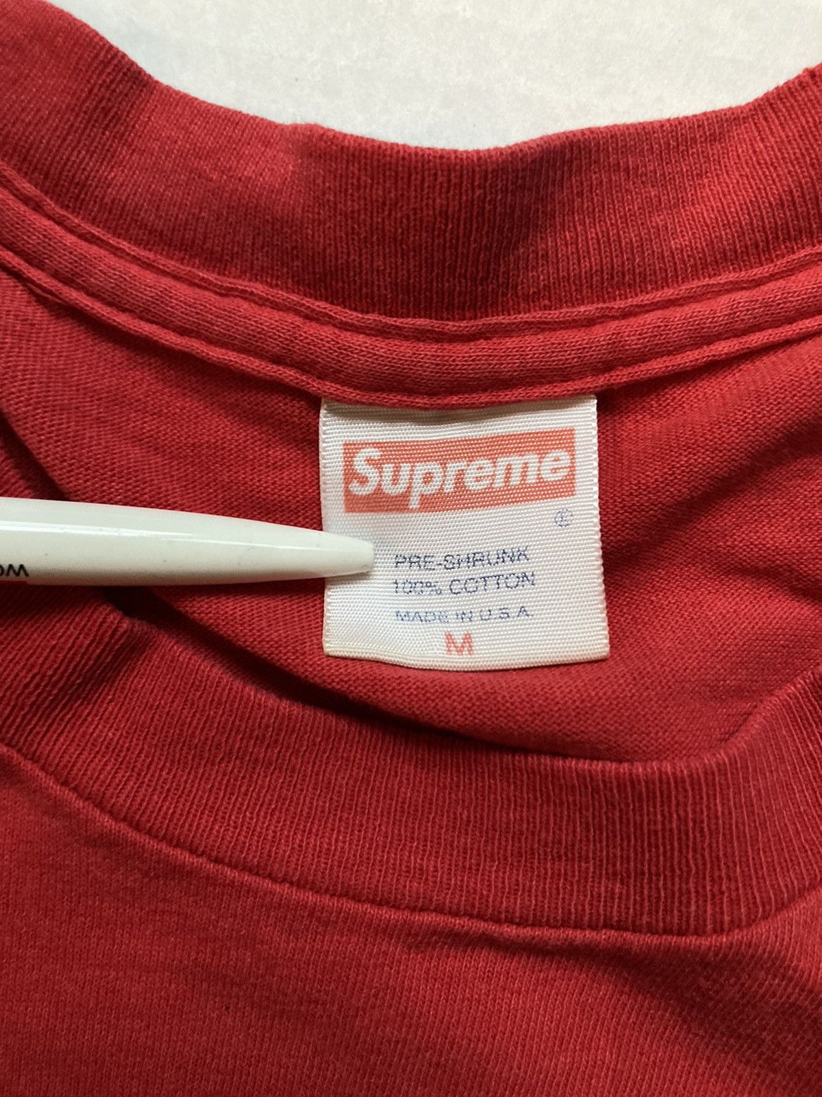 Vintage Supreme Charlie Chaplin shirt box logo red medium Size US M / EU 48-50 / 2 - 2 Thumbnail