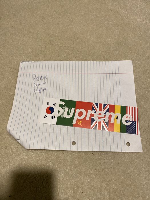 Supreme Supreme International Countries Flags Box Logo