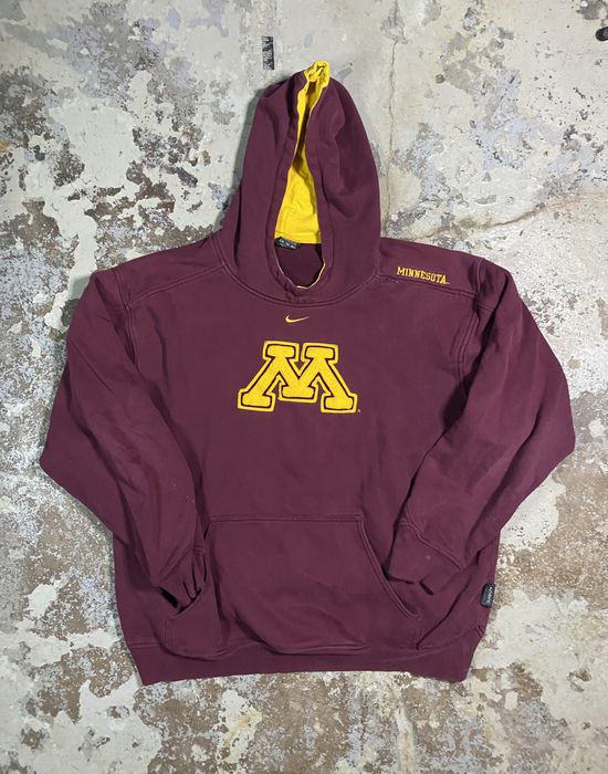 Nike Vintage Nike Center Swoosh Minnesota Gophers Hoodie | Grailed