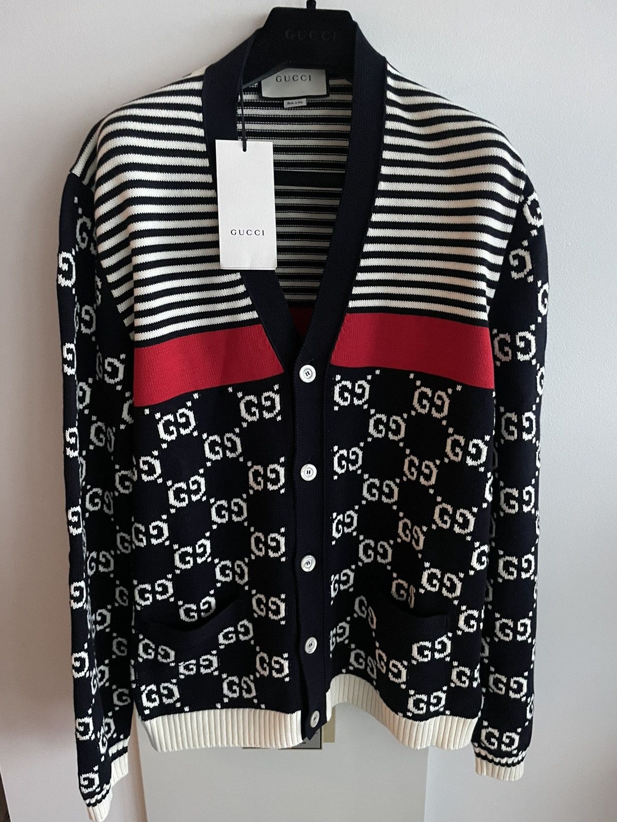 Gucci Super Runway Cardigan Gucci GG Sweater Size US L / EU 52-54 / 3 - 21 Thumbnail