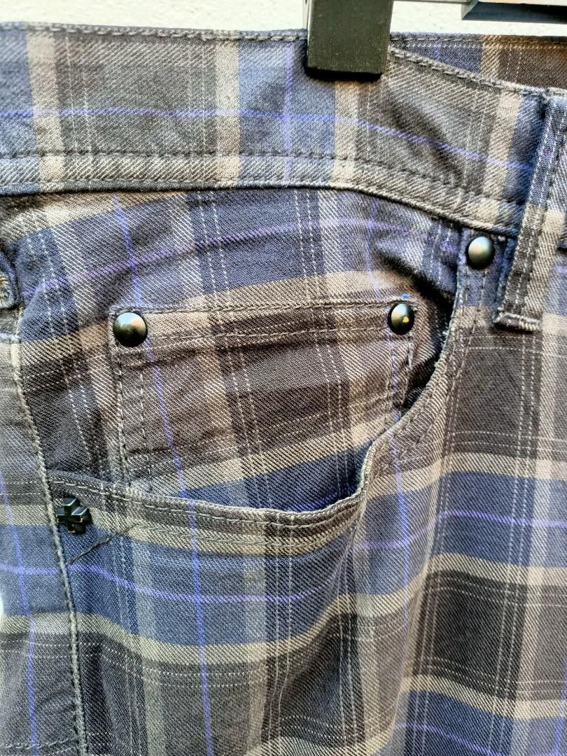 Designer × Japanese Brand Japanese Hiromichi Nakano Blue Plaid Tartan Skinny Pants Size US 33 - 4 Thumbnail