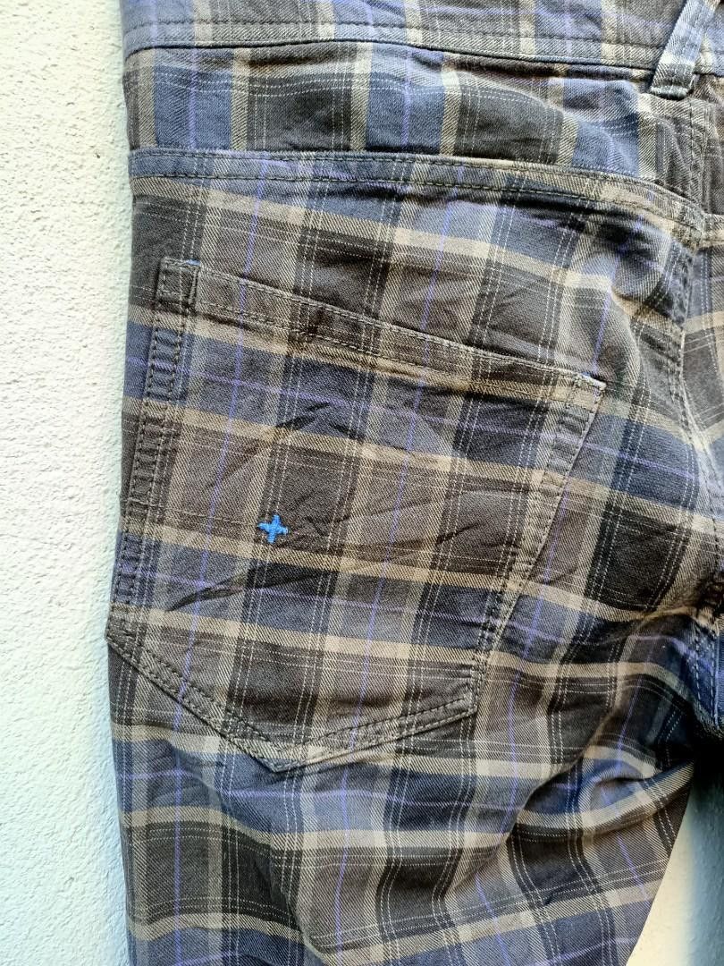Designer × Japanese Brand Japanese Hiromichi Nakano Blue Plaid Tartan Skinny Pants Size US 33 - 7 Thumbnail