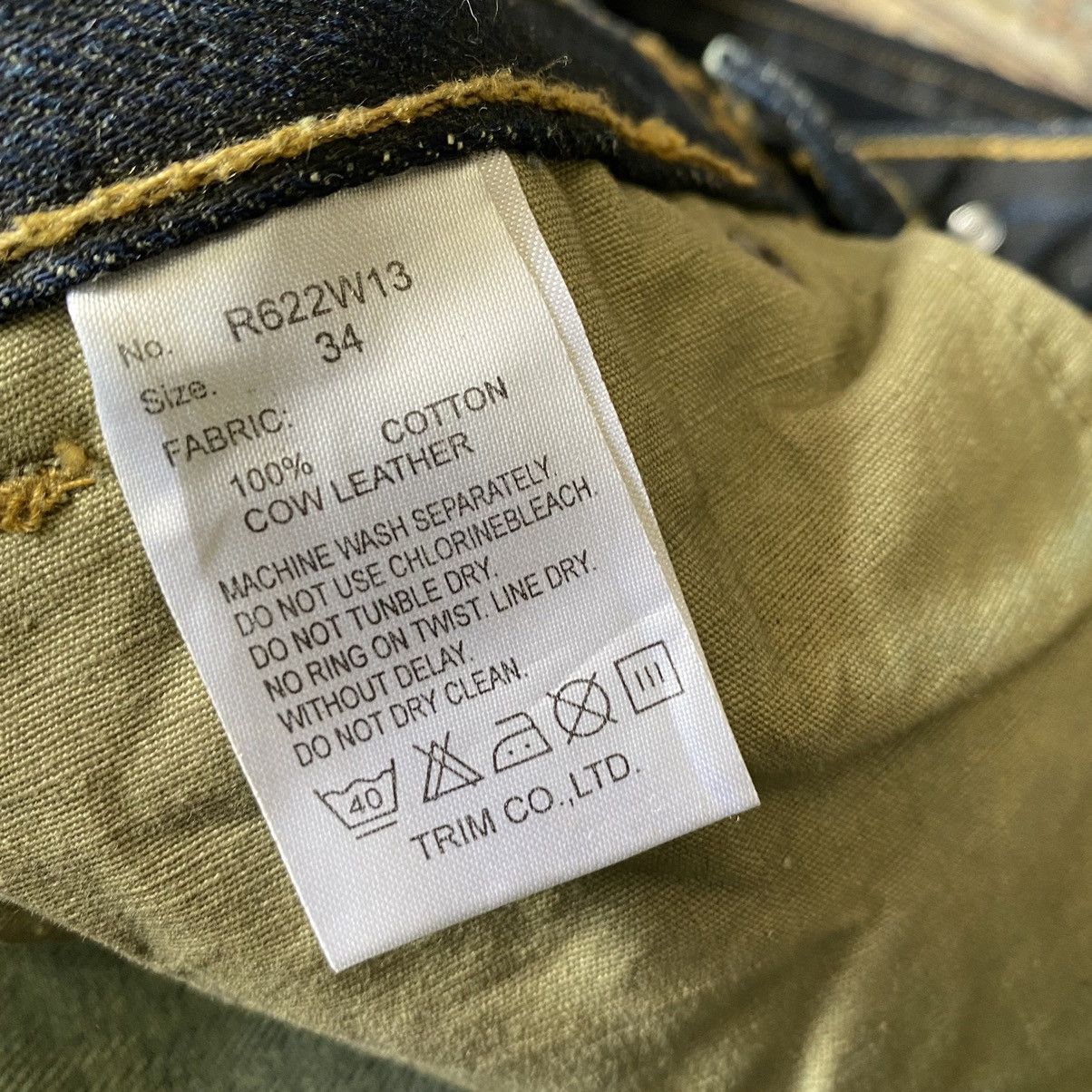 Japanese Brand ARMY OF NO JAPAN Denim Leather zipper Nice Design Size US 34 / EU 50 - 14 Thumbnail