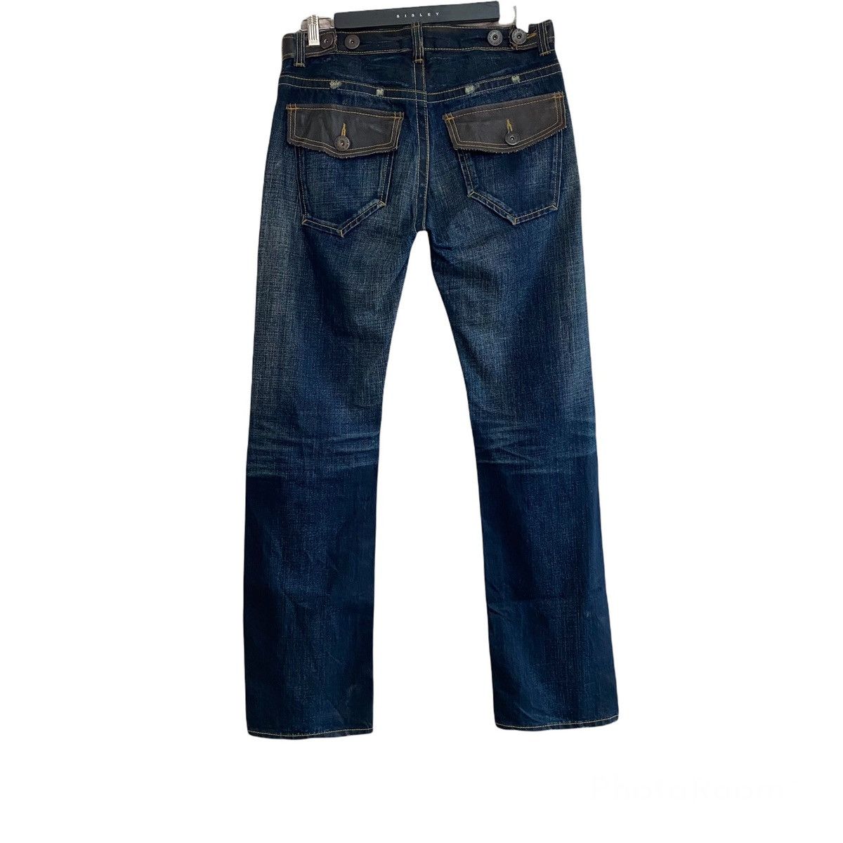 Japanese Brand ARMY OF NO JAPAN Denim Leather zipper Nice Design Size US 34 / EU 50 - 1 Thumbnail