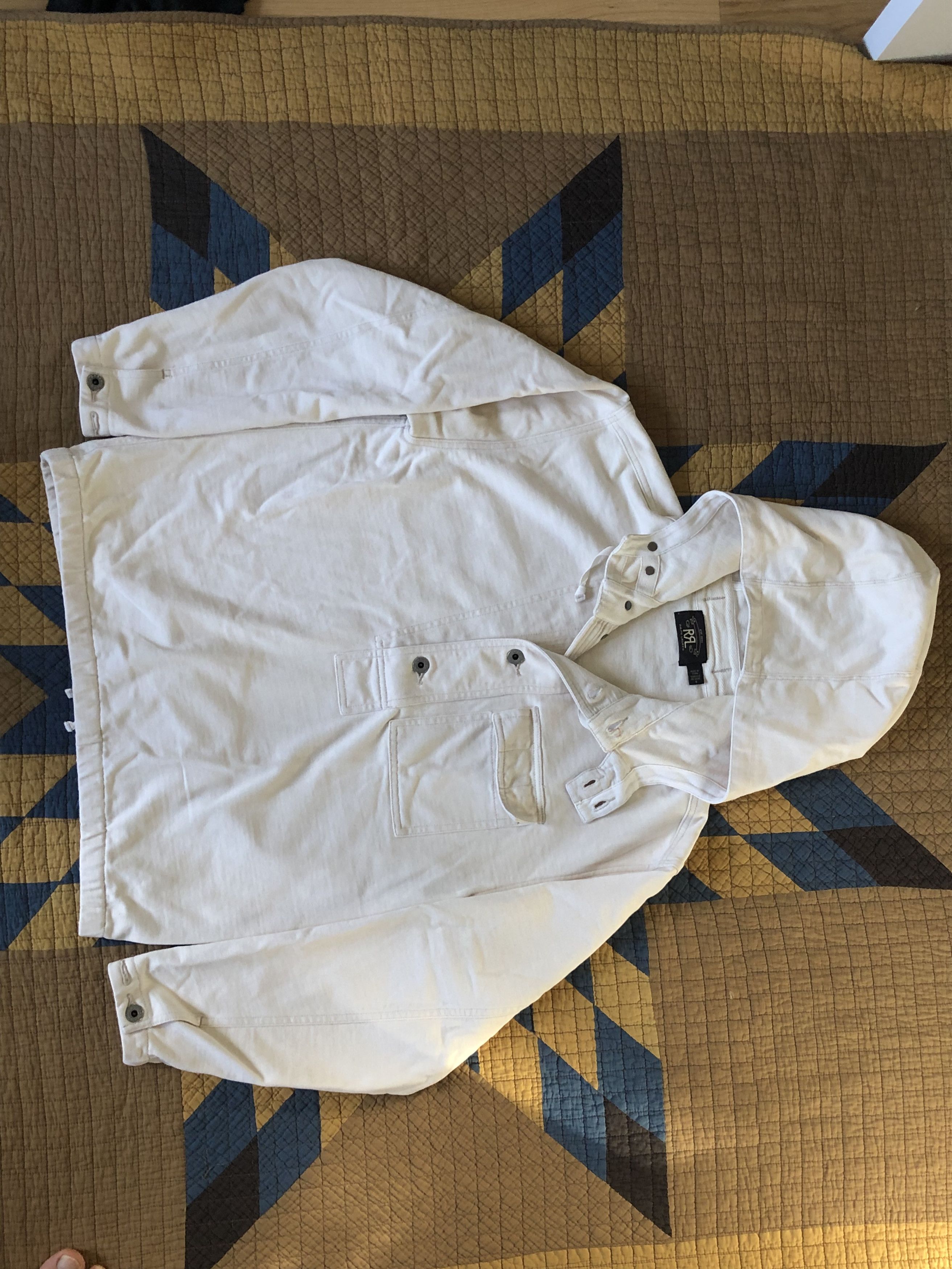 RRL Ralph Lauren Heavy Knit WWII Gunner Smock | Grailed