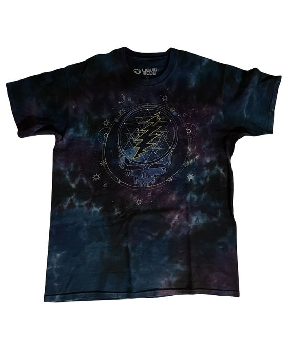 Liquid Blue Grateful Dead Mystical Stealie Tie Dye T-Shirt | Grailed