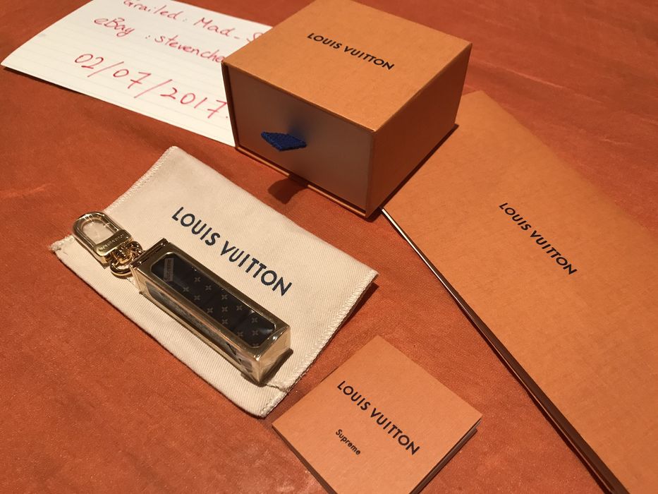 lv supreme dice keychain