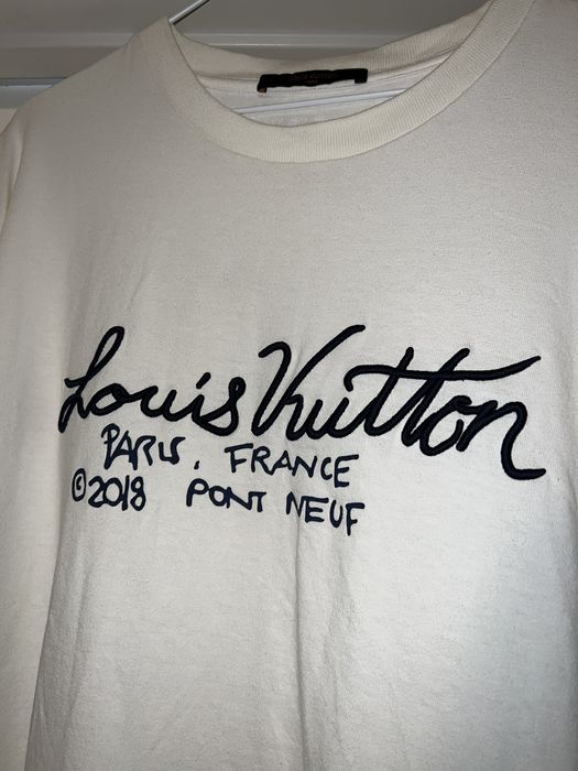 Louis Vuitton Louis Vuitton Signature Print/Embroidery Logo T