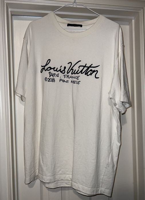 Louis Vuitton Louis Vuitton Signature Print/Embroidery Logo T