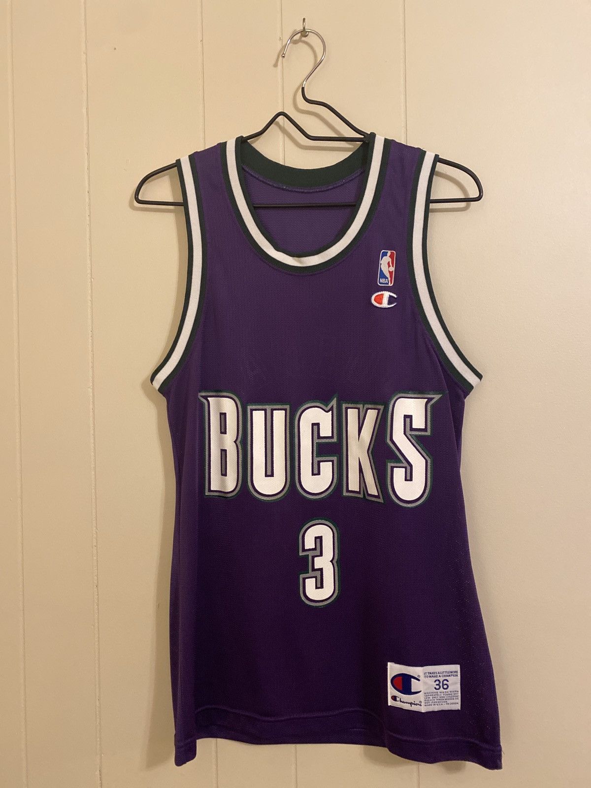 Vintage 1993 Milwaukee Bucks Jersey (#3, Ken Norman) | Grailed