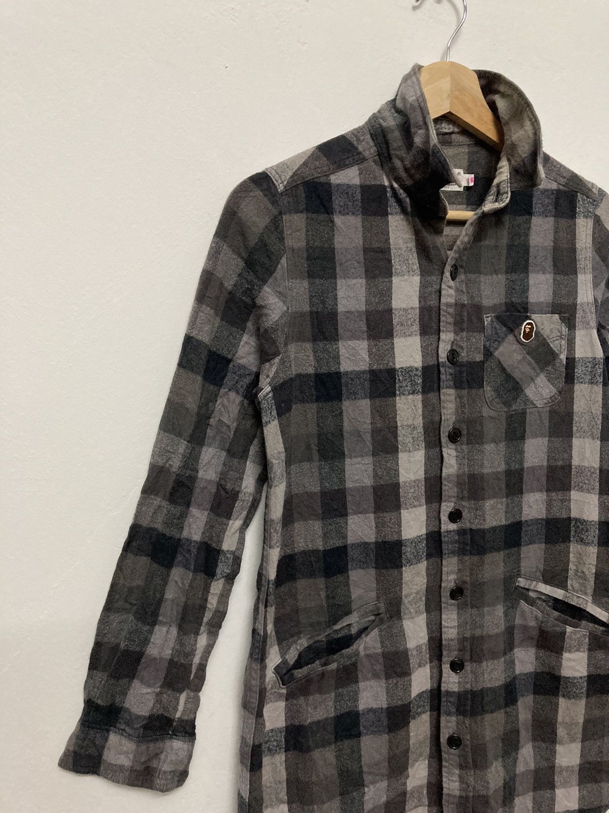 Bape Bape Button Up Checker Flannel Shirt Size XXS / US 00 / IT 34 - 5 Thumbnail
