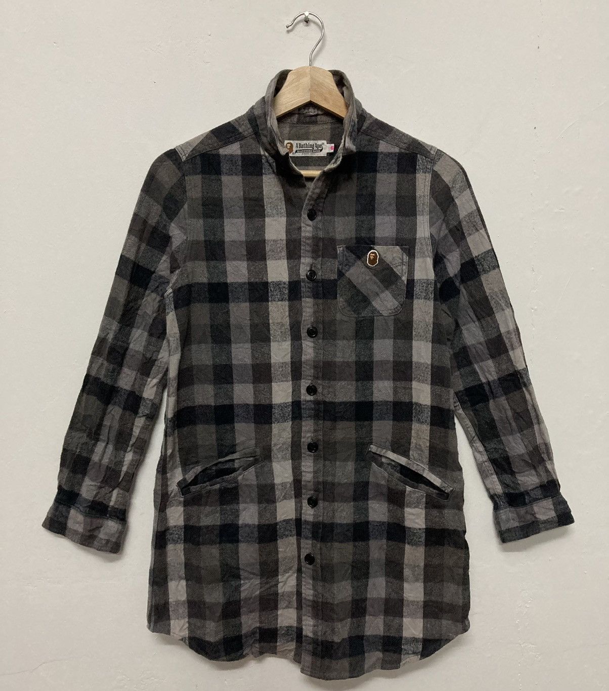 Bape Bape Button Up Checker Flannel Shirt Size XXS / US 00 / IT 34 - 1 Thumbnail