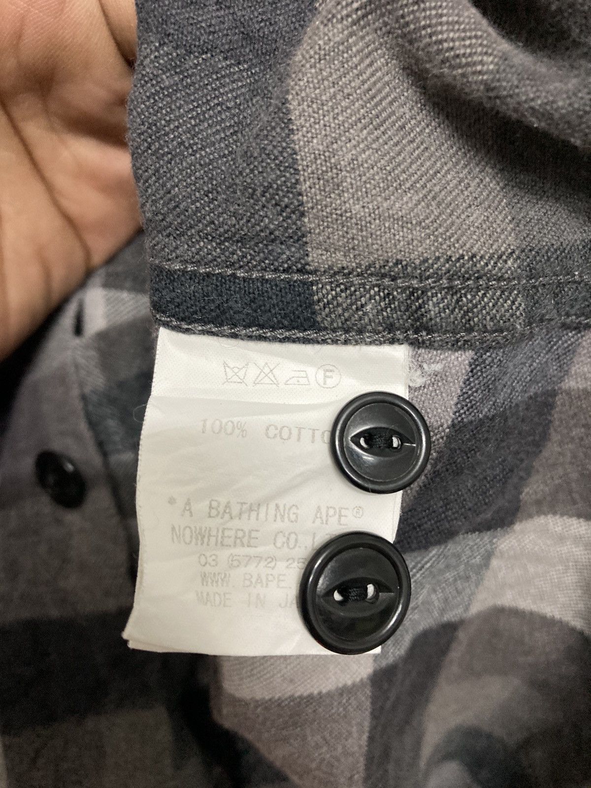 Bape Bape Button Up Checker Flannel Shirt Size XXS / US 00 / IT 34 - 13 Thumbnail