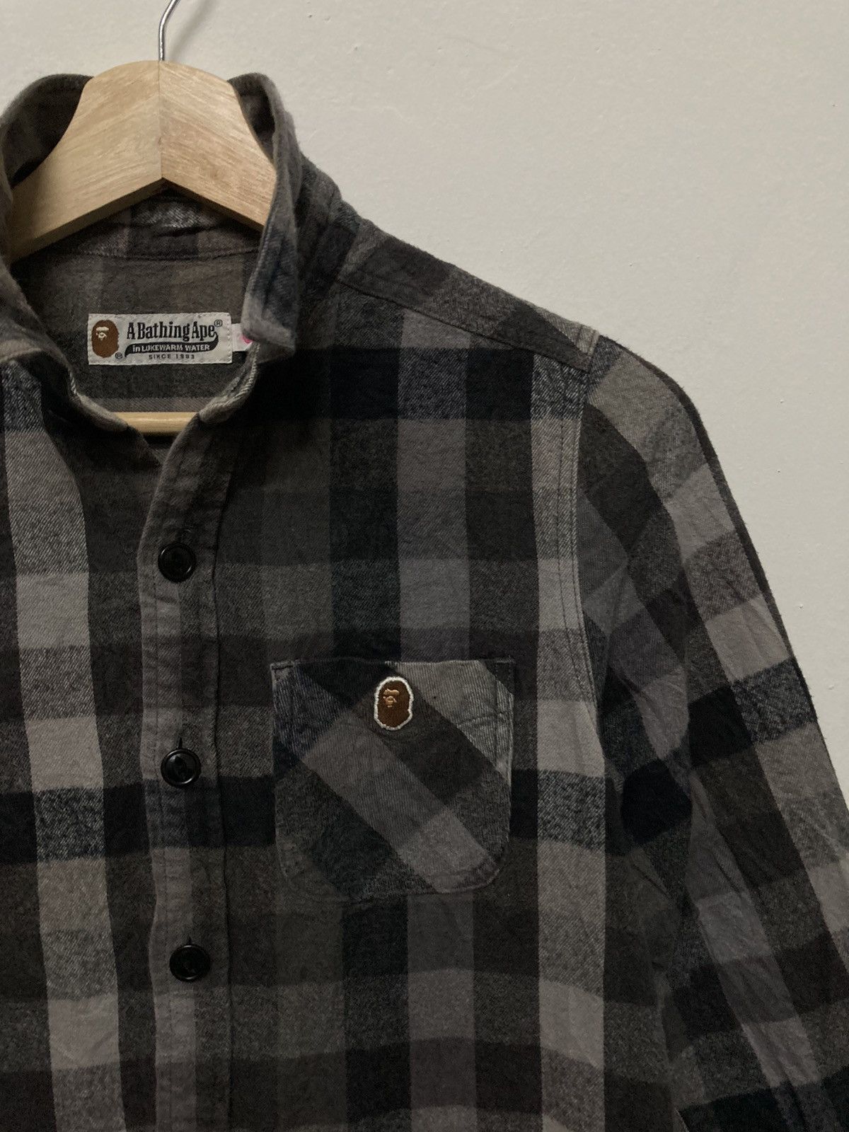 Bape Bape Button Up Checker Flannel Shirt Size XXS / US 00 / IT 34 - 4 Thumbnail