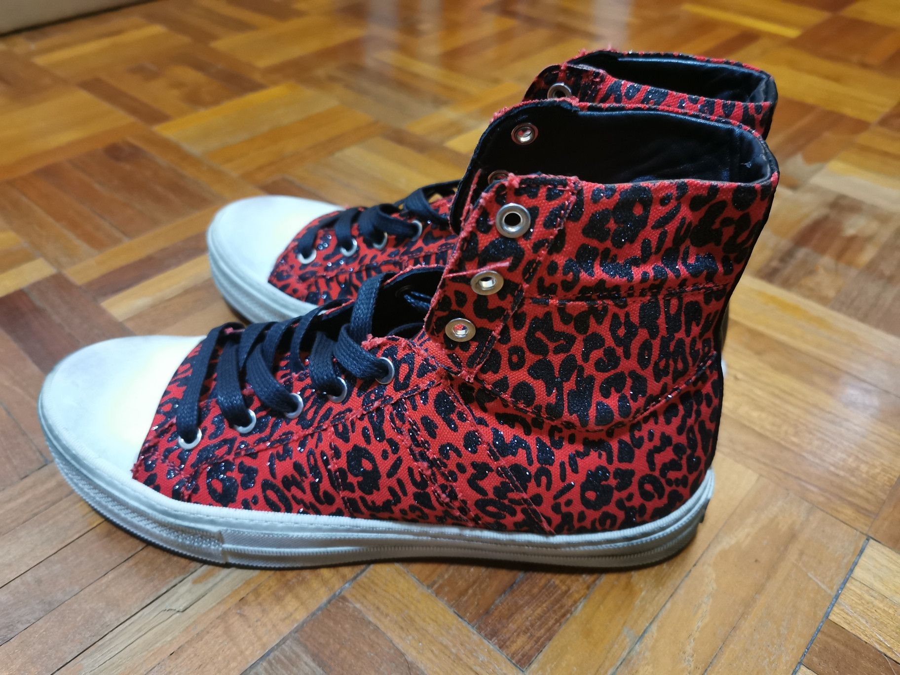 Amiri Amiri Red Leopard Glitter Hi top Size US 10 / EU 43 - 3 Thumbnail