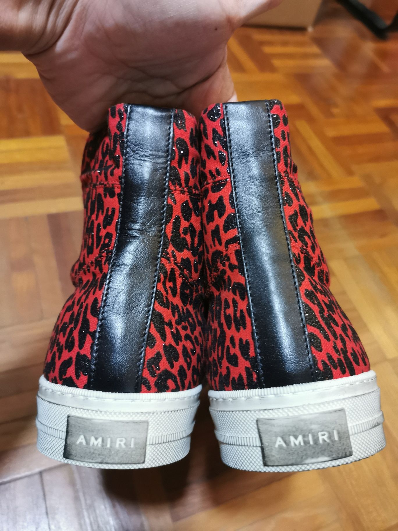 Amiri Amiri Red Leopard Glitter Hi top Size US 10 / EU 43 - 5 Thumbnail