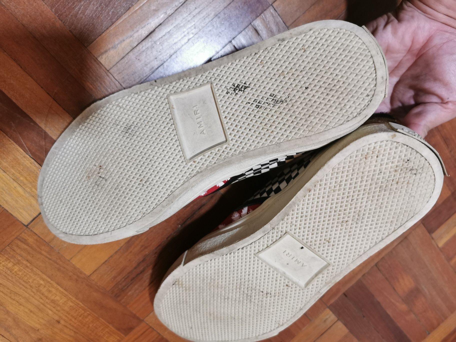 Amiri Colorful Slip On Palm Printed Canvas Sneakers Size US 9 / EU 42 - 3 Thumbnail