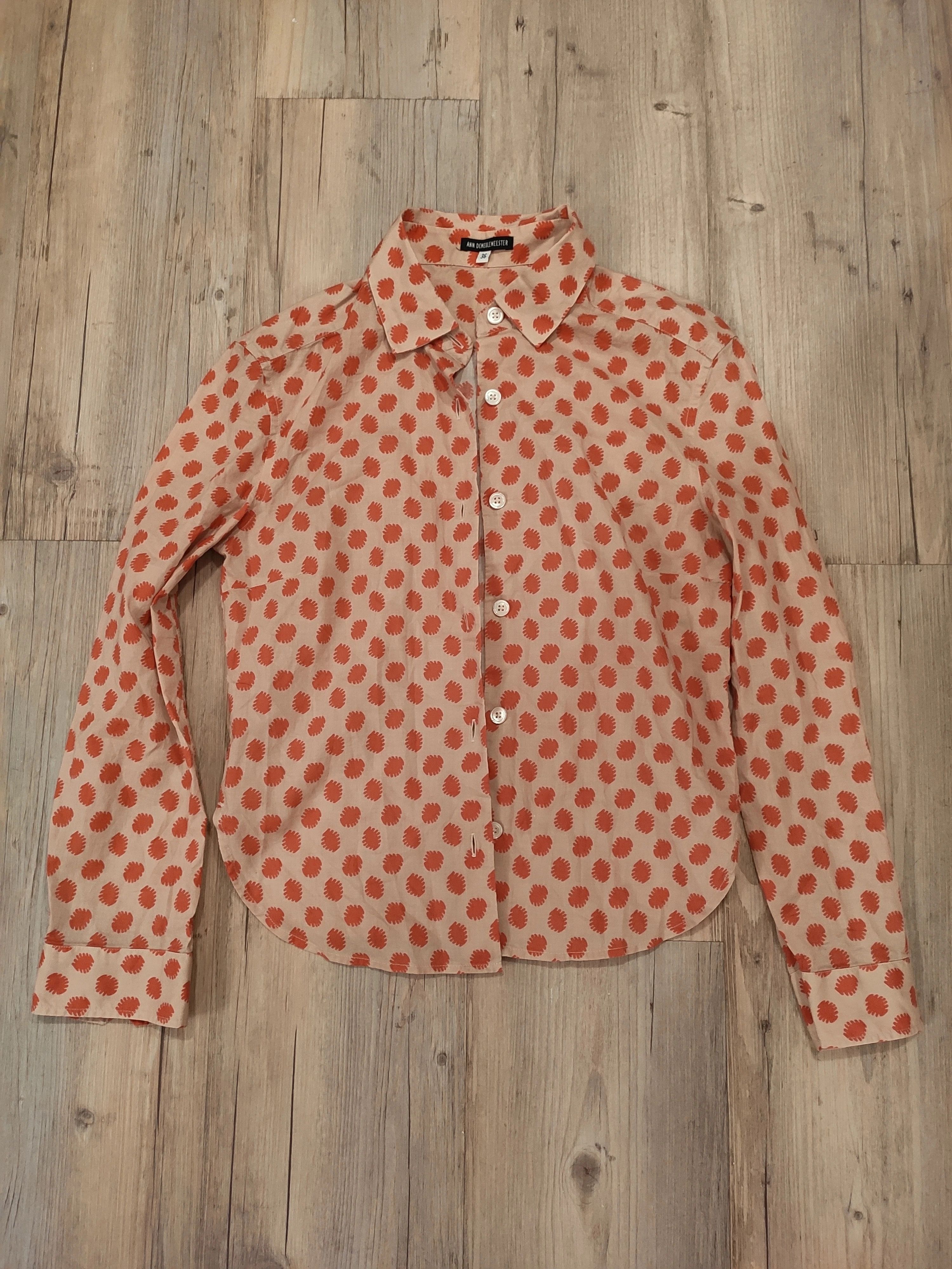 Ann Demeulemeester Dots button up shirt.Like CaseyCasey or Uma Wang Size XS / US 0-2 / IT 36-38 - 1 Thumbnail