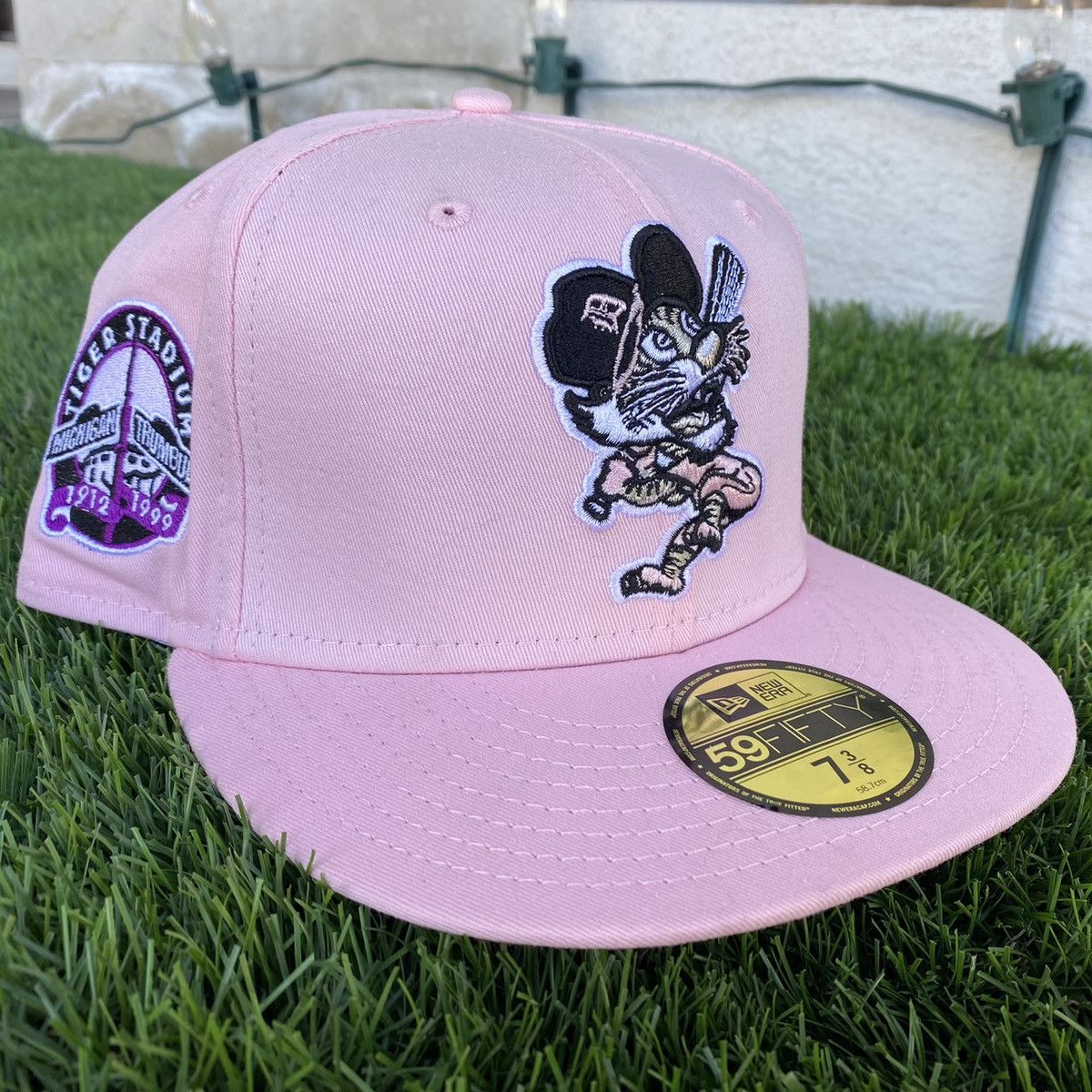 7 5/8 Hat Club Pink lemonade Detroit popular Tigers