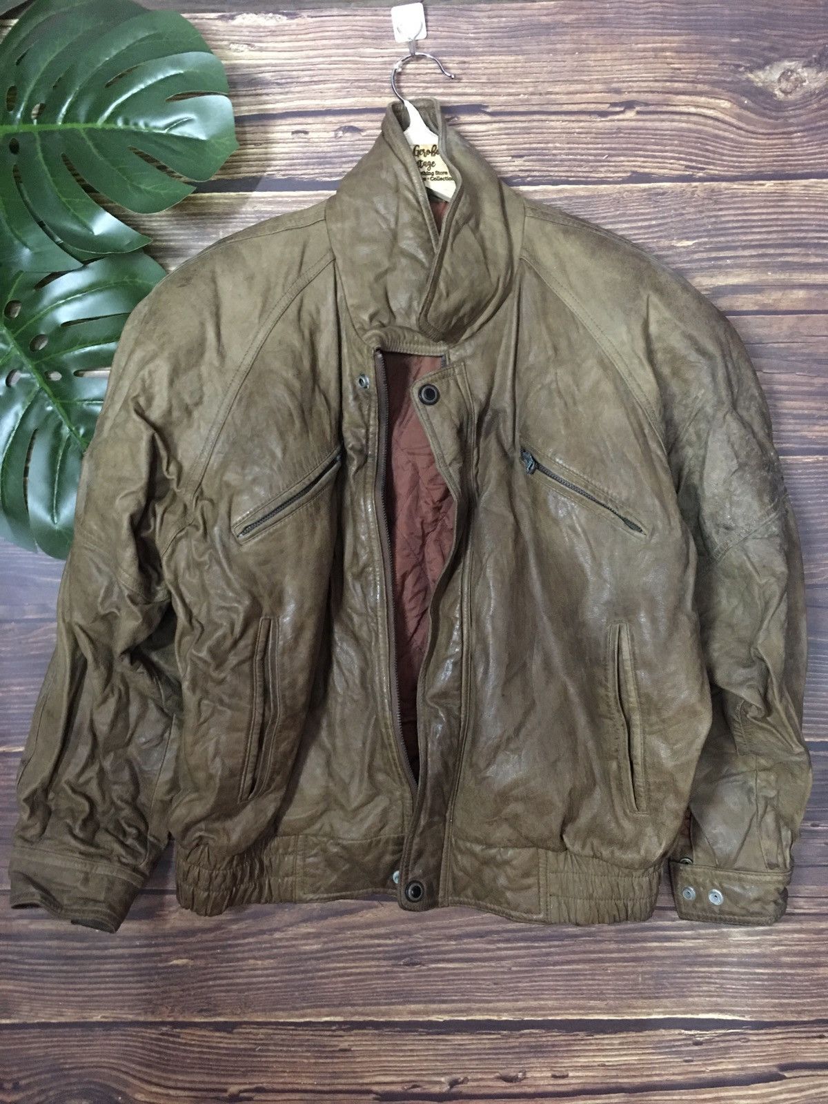 Vintage RARE!! Leather Jacket SALROME | Grailed