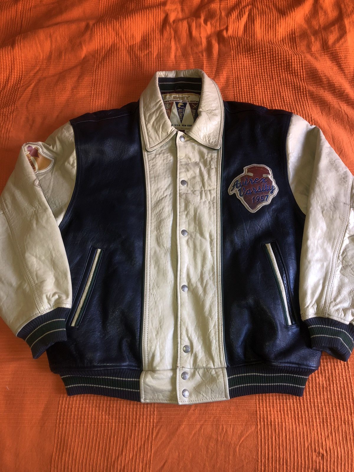 Avirex × Vintage Vintage 90s AVIREX Varsity Sioux Falls