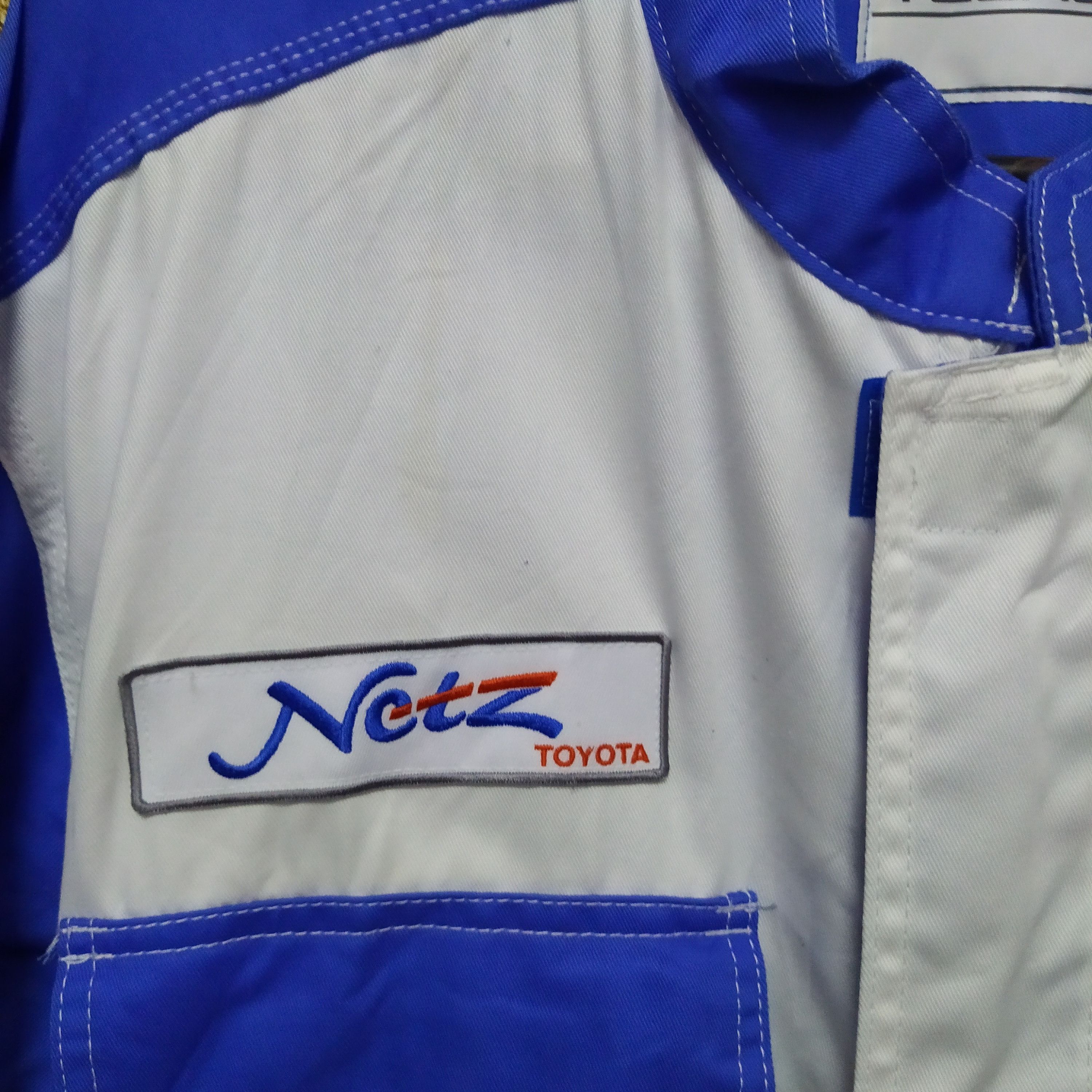 Japanese Brand TOYOTA TECHNO NETZ COVERALL RACING GEAR (D493) Size US 32 / EU 48 - 5 Thumbnail