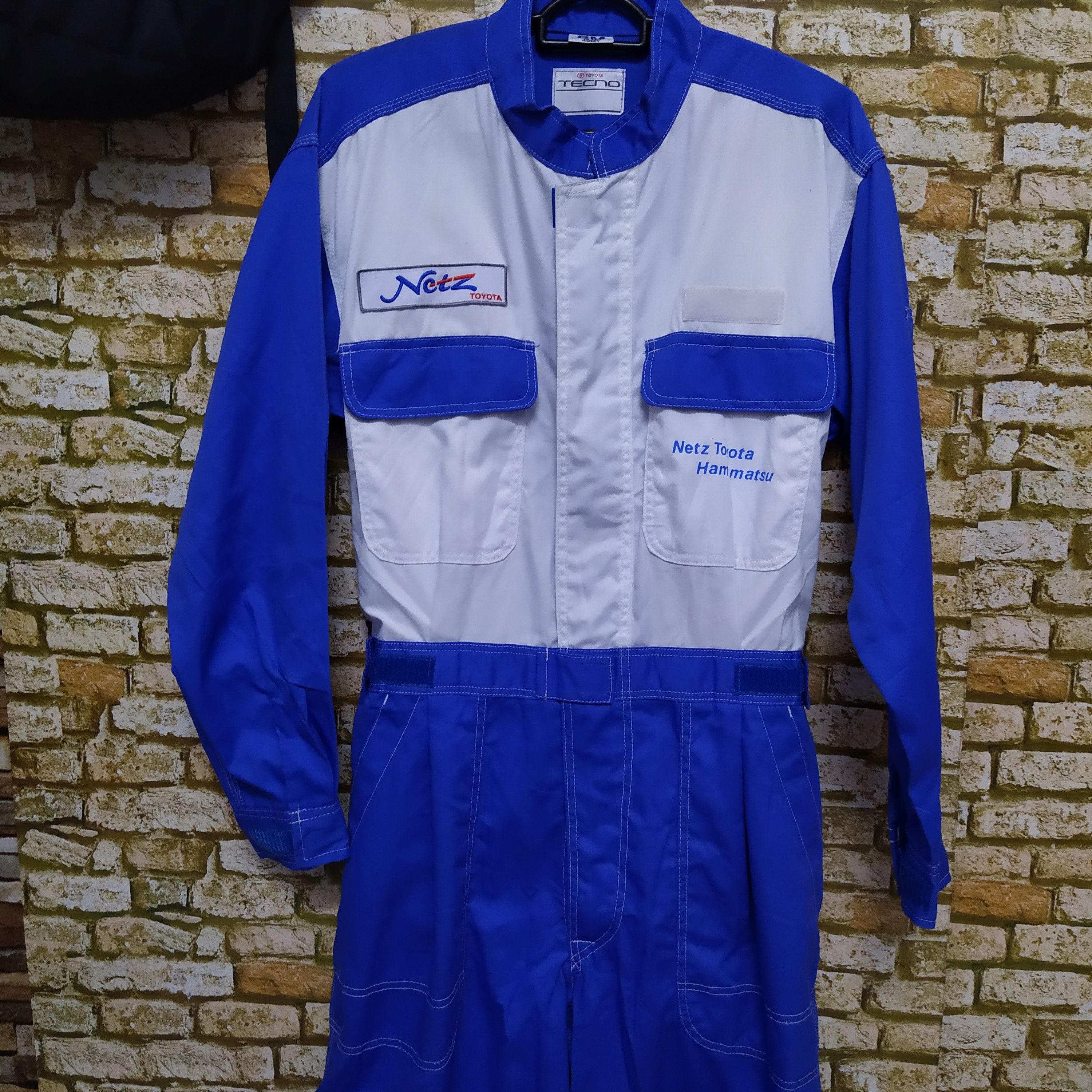 Japanese Brand TOYOTA TECHNO NETZ COVERALL RACING GEAR (D493) Size US 32 / EU 48 - 1 Thumbnail