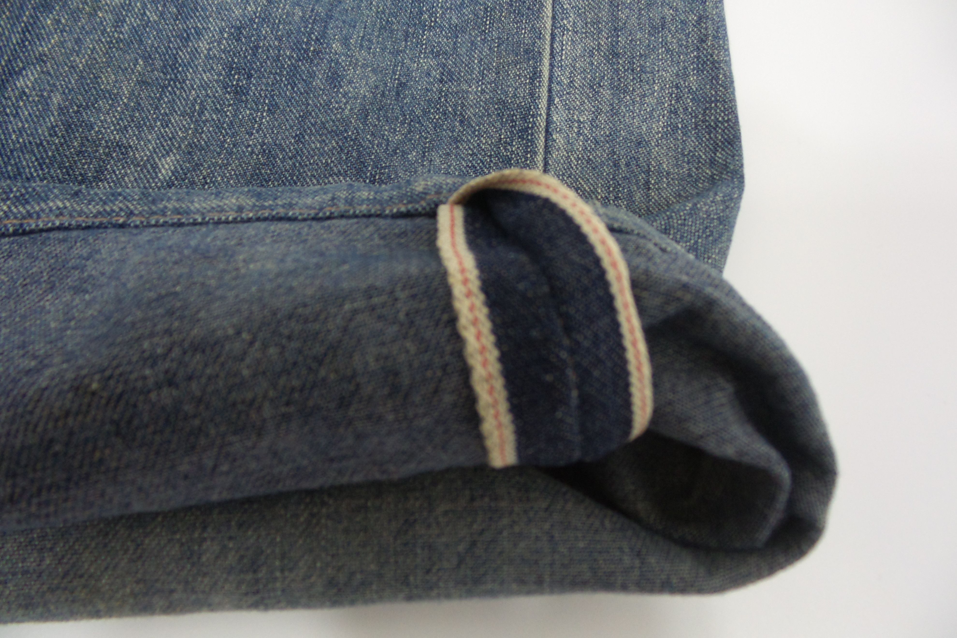 Japanese Brand DISTRESSED Blue Way Buckle Back Selvedge Jeans W30xL41 Size US 30 / EU 46 - 5 Thumbnail