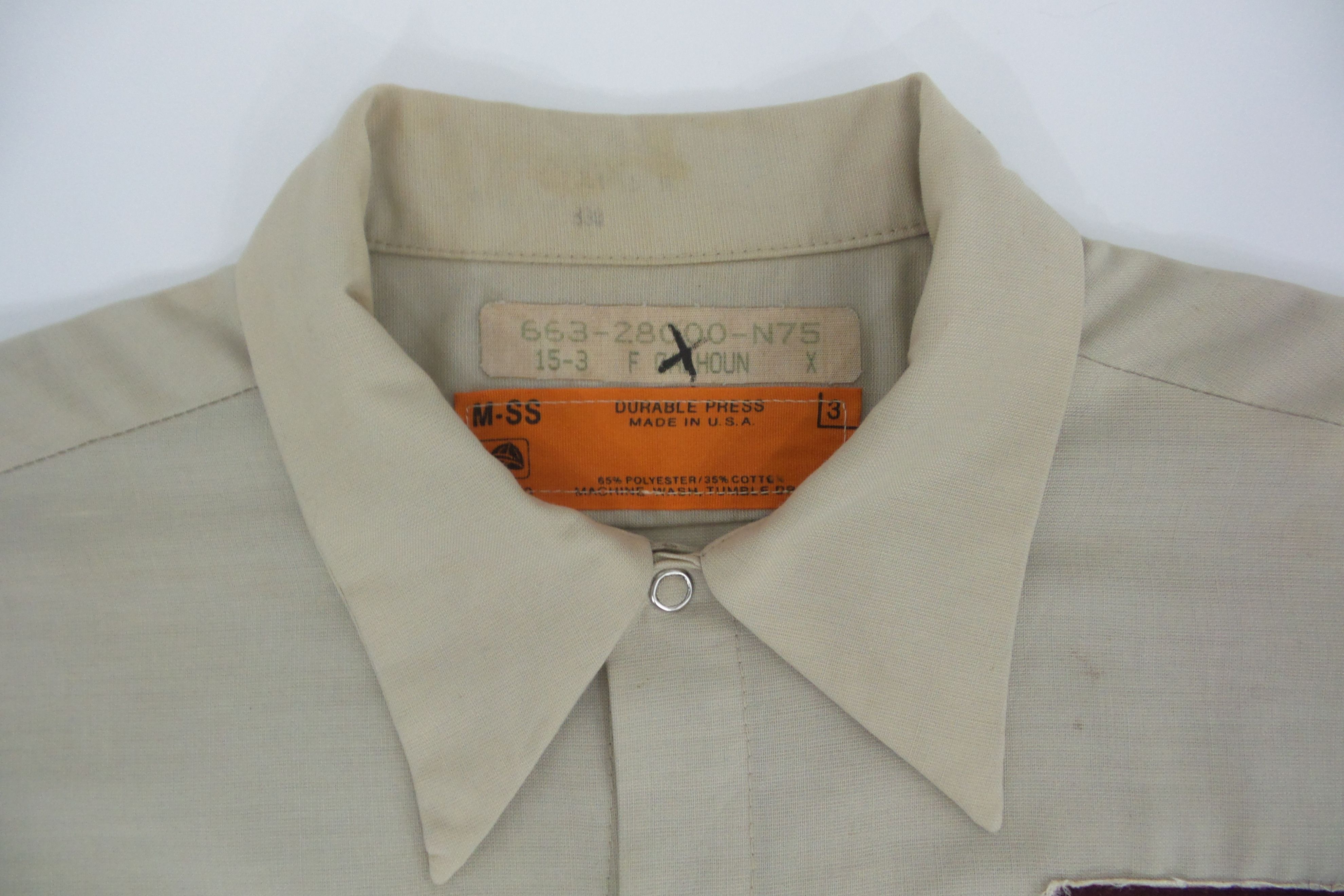 Vintage 60's Durable Press Double Pocket Workers Shirts Size US M / EU 48-50 / 2 - 2 Thumbnail