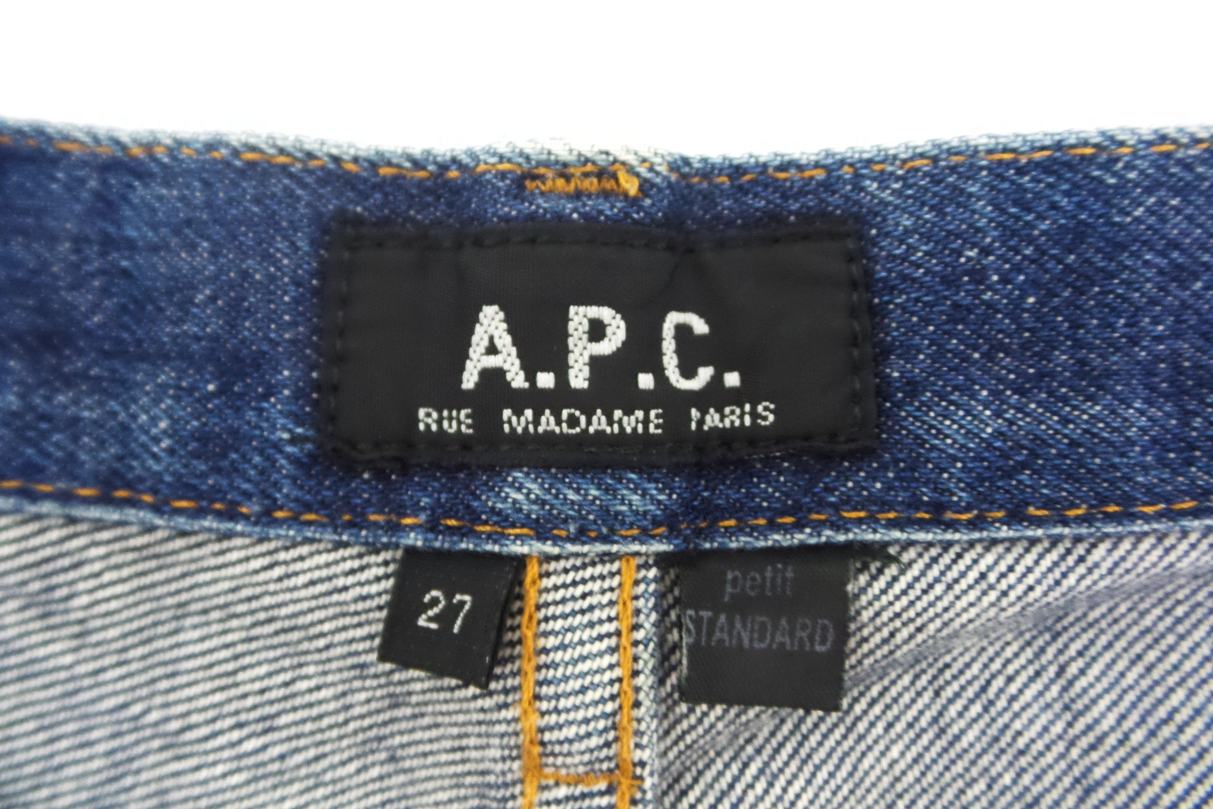 A.P.C. A.P.C 'Petit Standard' Stonewashed Selvedge Jeans W29xL34.5 Size US 29 - 3 Thumbnail