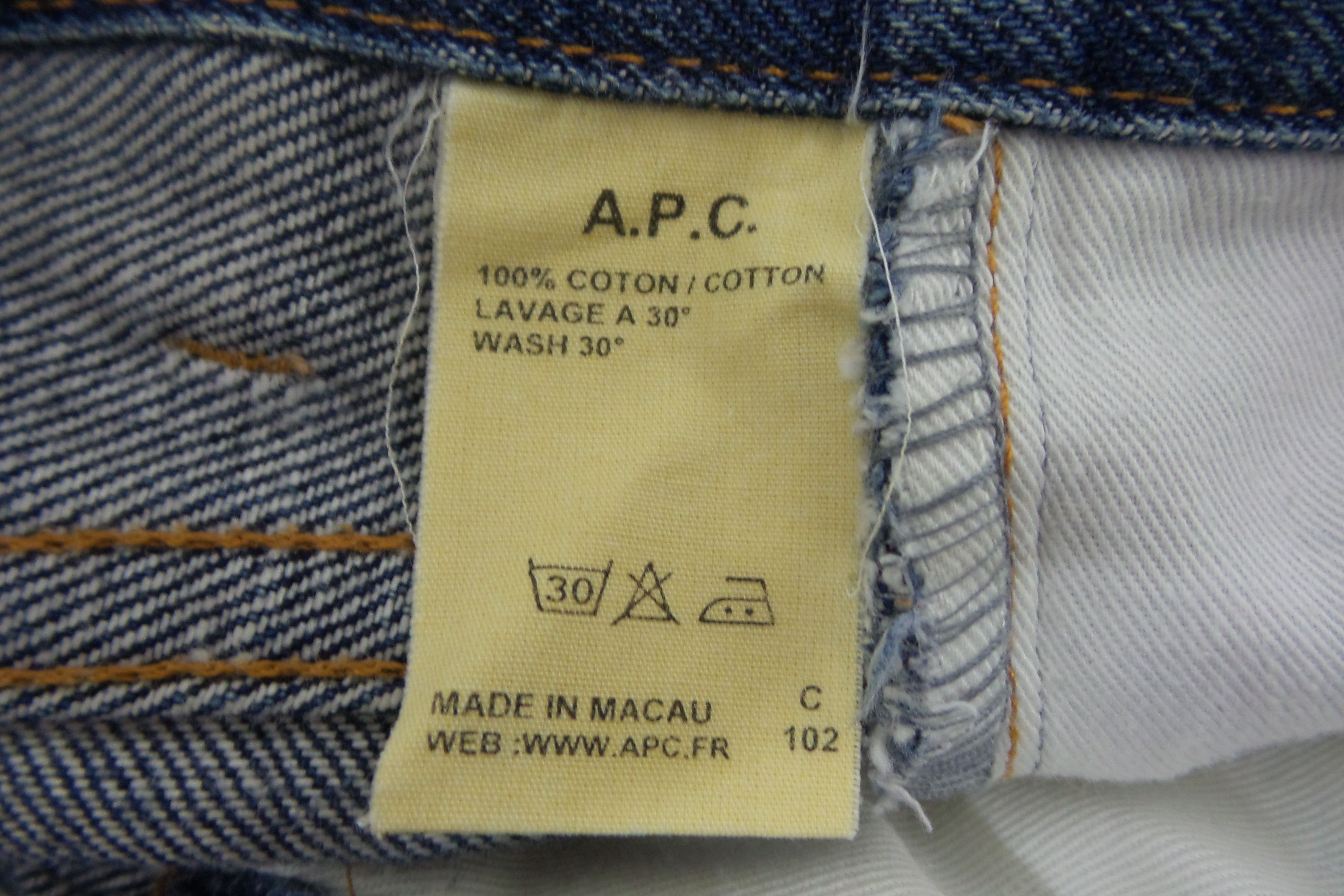 A.P.C. A.P.C 'Petit Standard' Stonewashed Selvedge Jeans W29xL34.5 Size US 29 - 4 Thumbnail