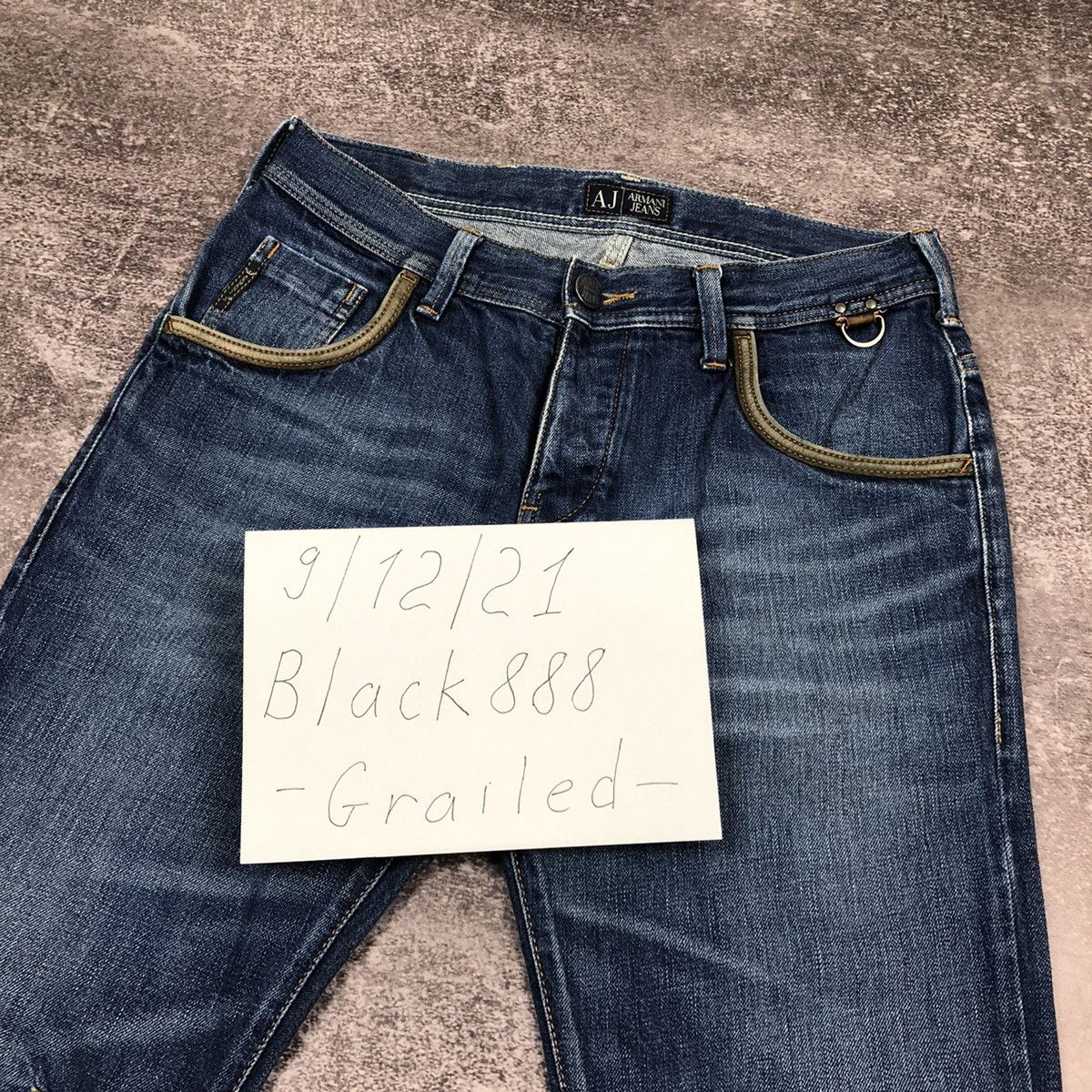 Armani Vintage Armani Jeans Washed Denim Size US 30 / EU 46 - 18 Thumbnail