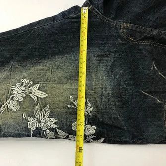 Japanese Brand × Vintage 💣OFFER Vtg SUKAJAN FISH DANCE Embroidery Denim Jeans Size US 36 / EU 52 - 12 Thumbnail