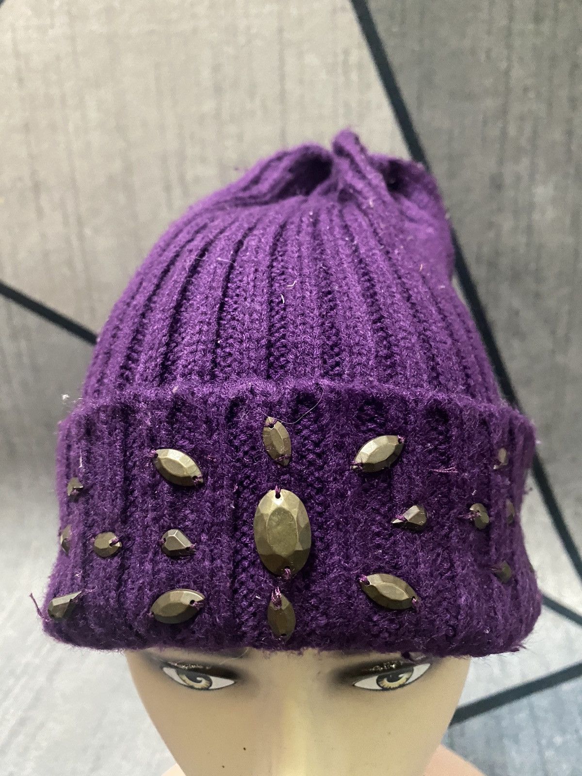 Global Work Global Work nice Design Beanie Hat Size ONE SIZE - 2 Thumbnail