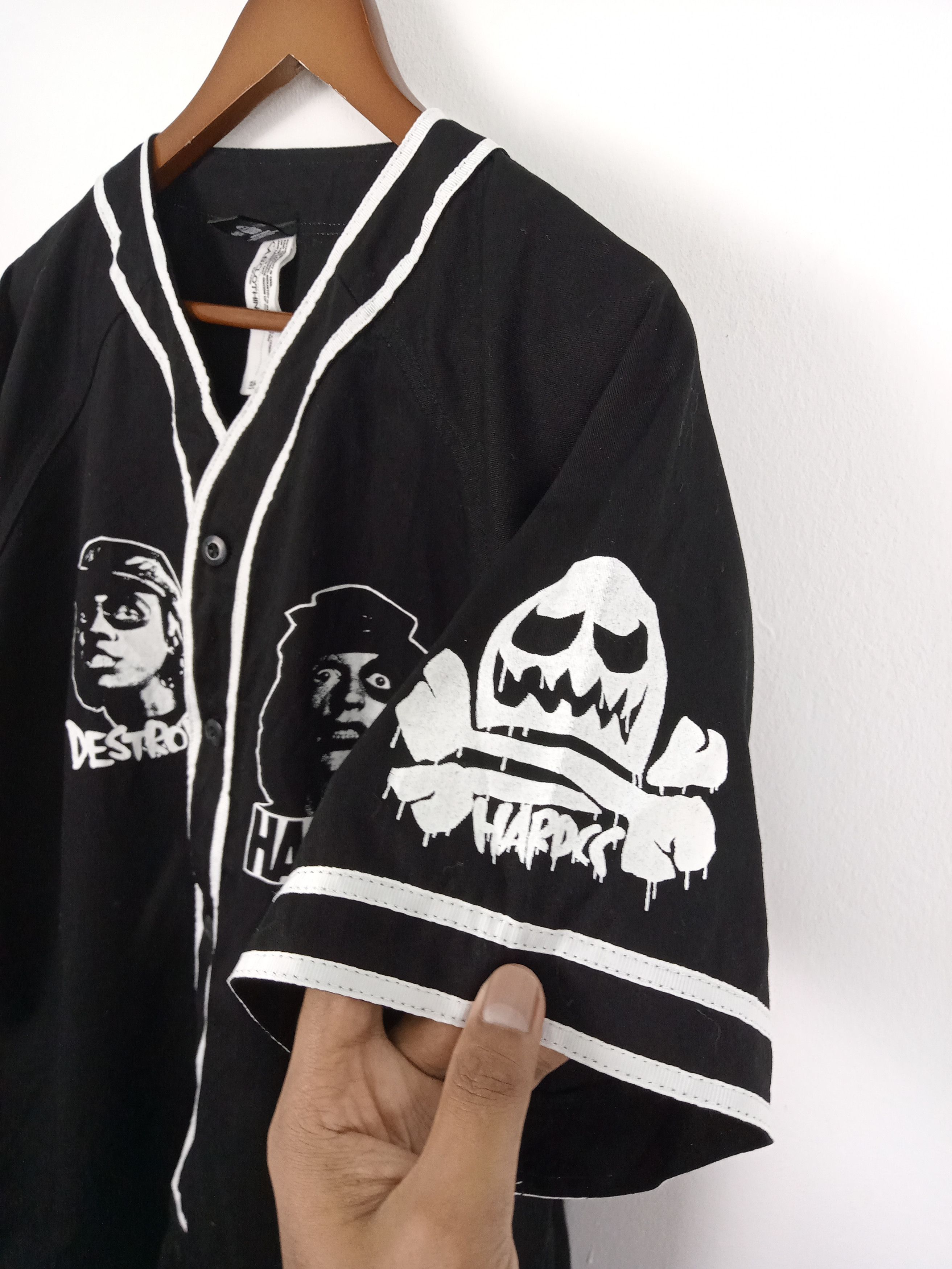 Japanese Brand Hardcore Chocolate Punk 666 ACDC Buttons Up Shirt Size US XL / EU 56 / 4 - 3 Thumbnail
