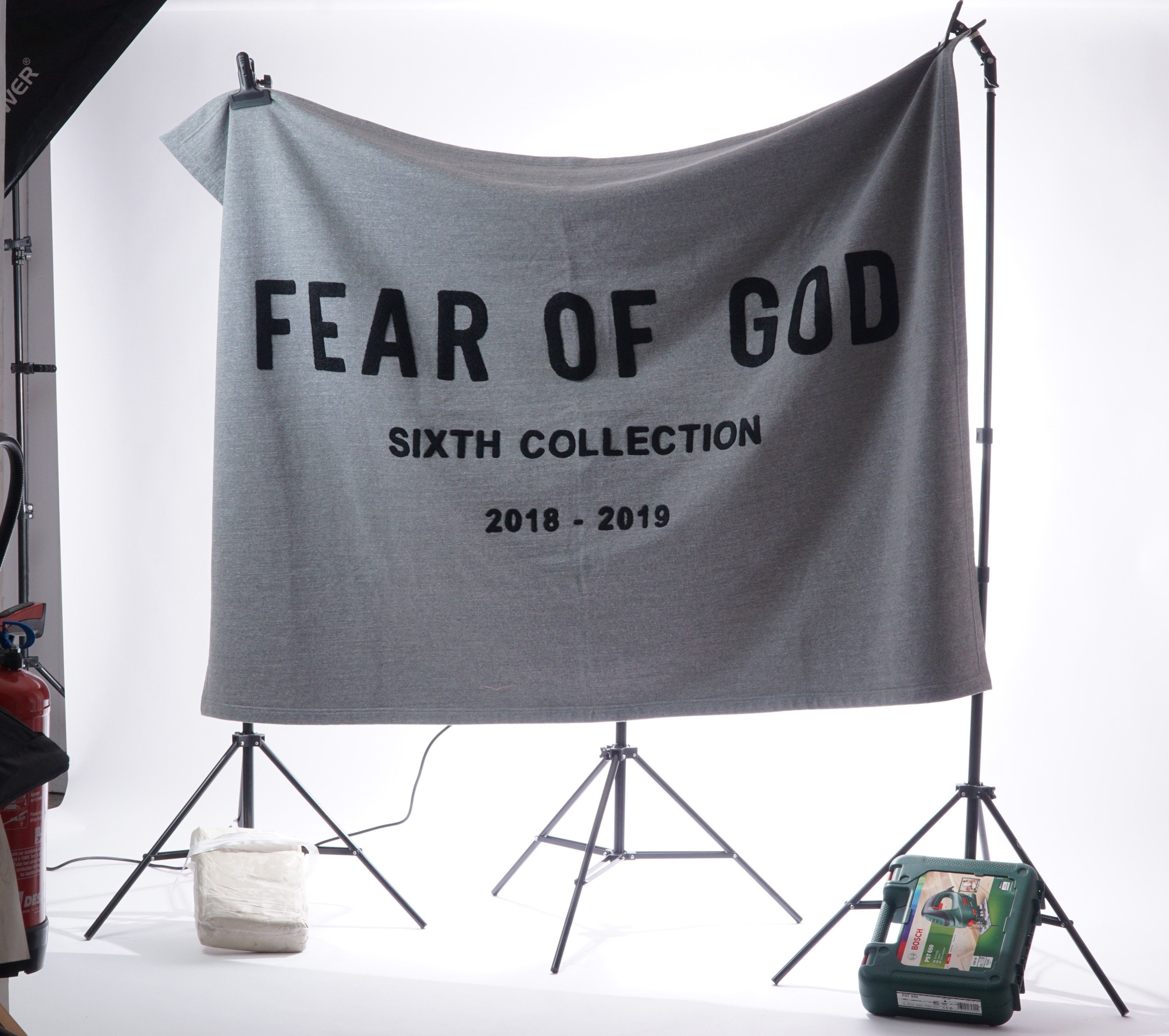 Fear of God Chenille Embroidered Throw Blanket