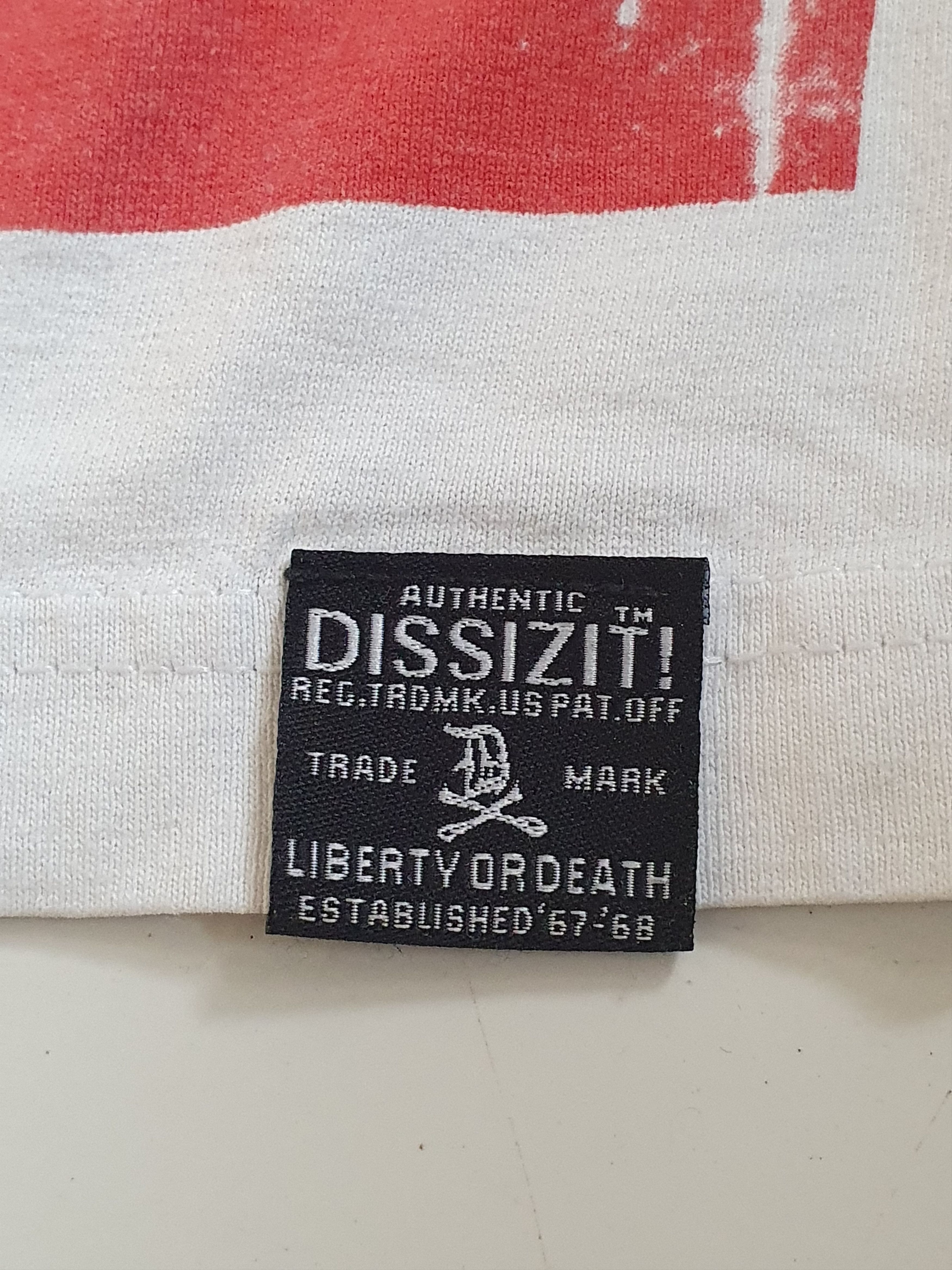 Dissizit Dissizit Graphitty Liberty or Death graffiti tags tee,sz L Size US L / EU 52-54 / 3 - 6 Thumbnail