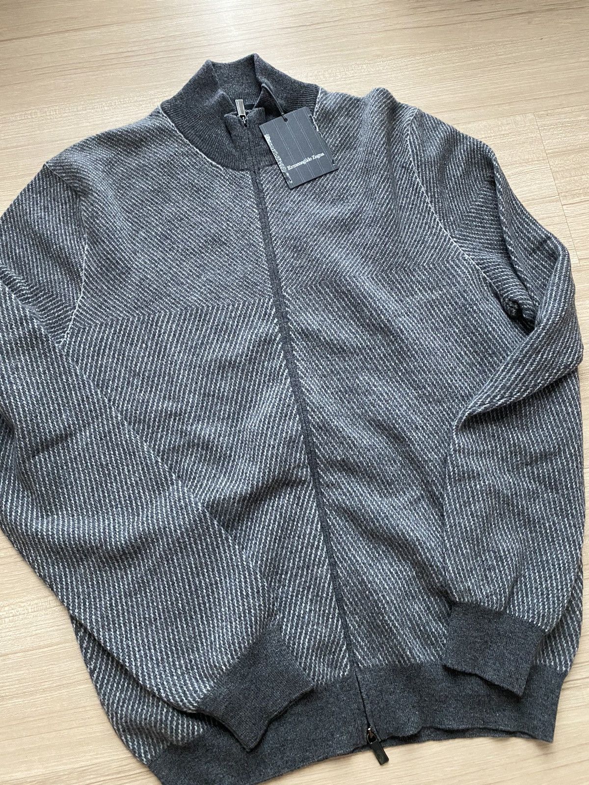 Ermenegildo Zegna Zegna Zip sweater cashmere wool Size US M / EU 48-50 / 2 - 1 Thumbnail