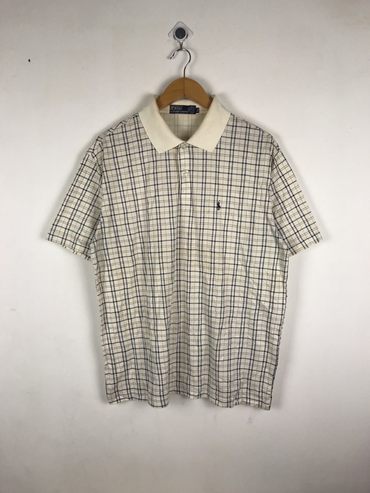 Polo Ralph Lauren × Vintage Vintage Ralph Lauren Nova Check Design Polos Size US XXL / EU 58 / 5 - 2 Thumbnail