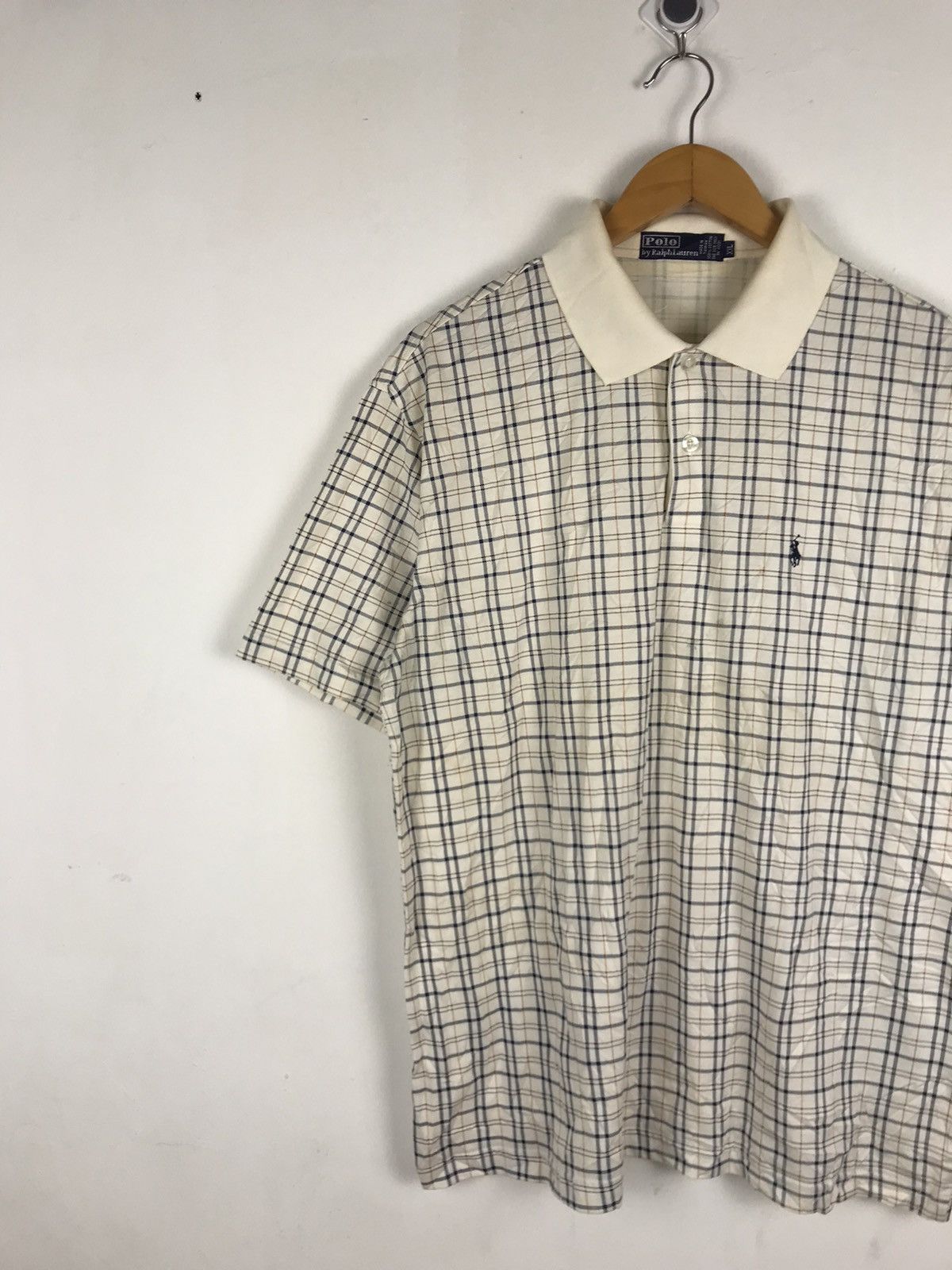 Polo Ralph Lauren × Vintage Vintage Ralph Lauren Nova Check Design Polos Size US XXL / EU 58 / 5 - 4 Thumbnail
