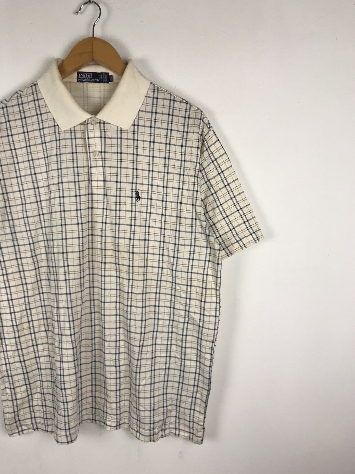 Polo Ralph Lauren × Vintage Vintage Ralph Lauren Nova Check Design Polos Size US XXL / EU 58 / 5 - 3 Thumbnail